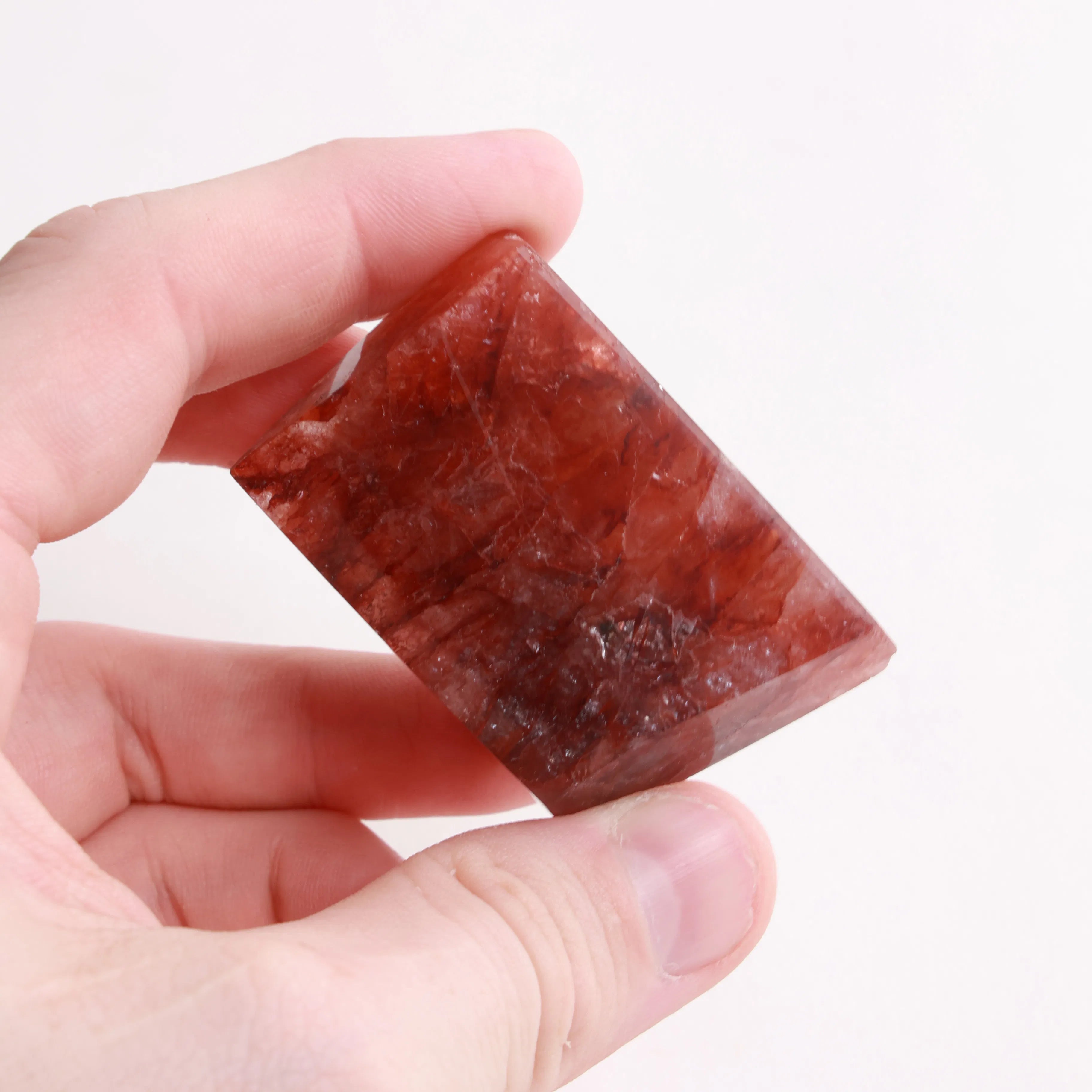 Polished Fire Quartz Crystals — Towers & Freeforms
