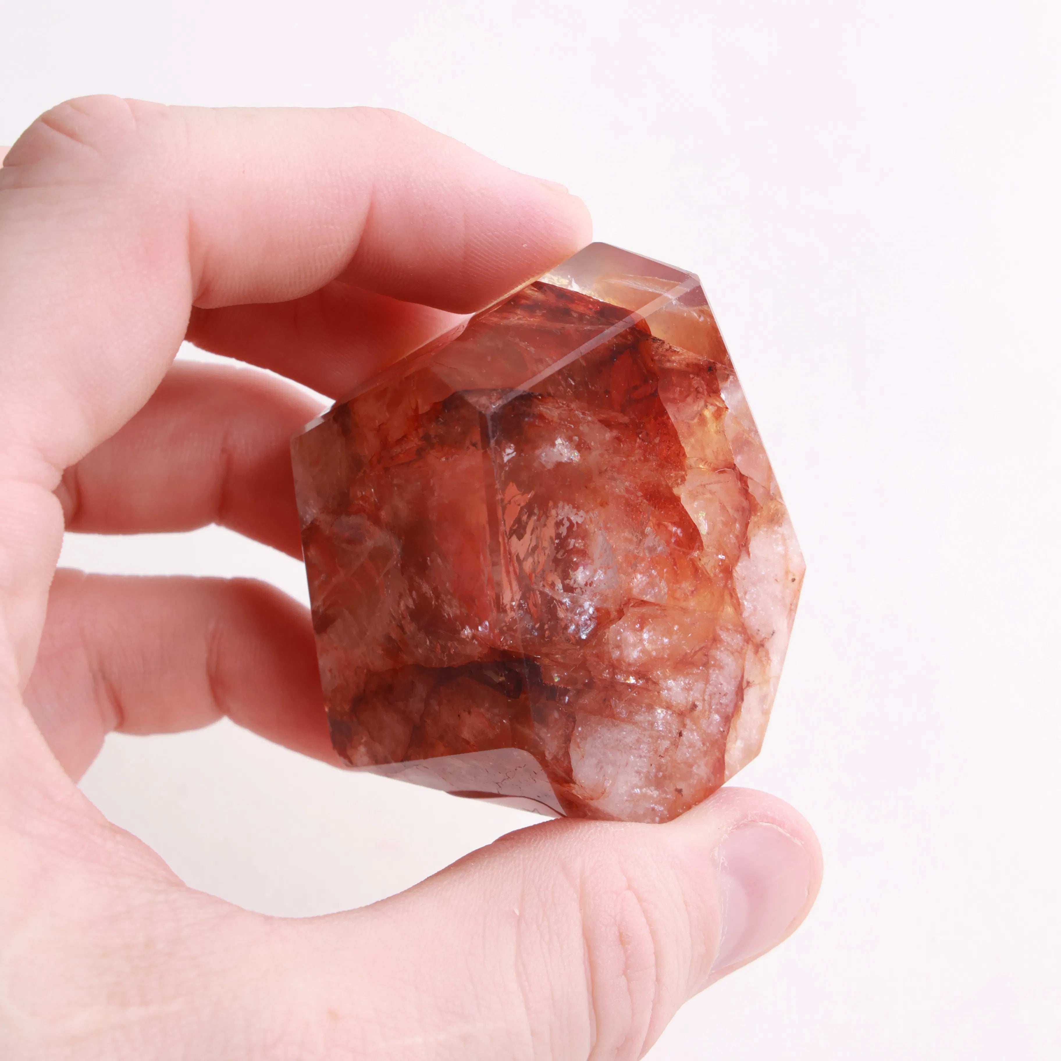 Polished Fire Quartz Crystals — Towers & Freeforms