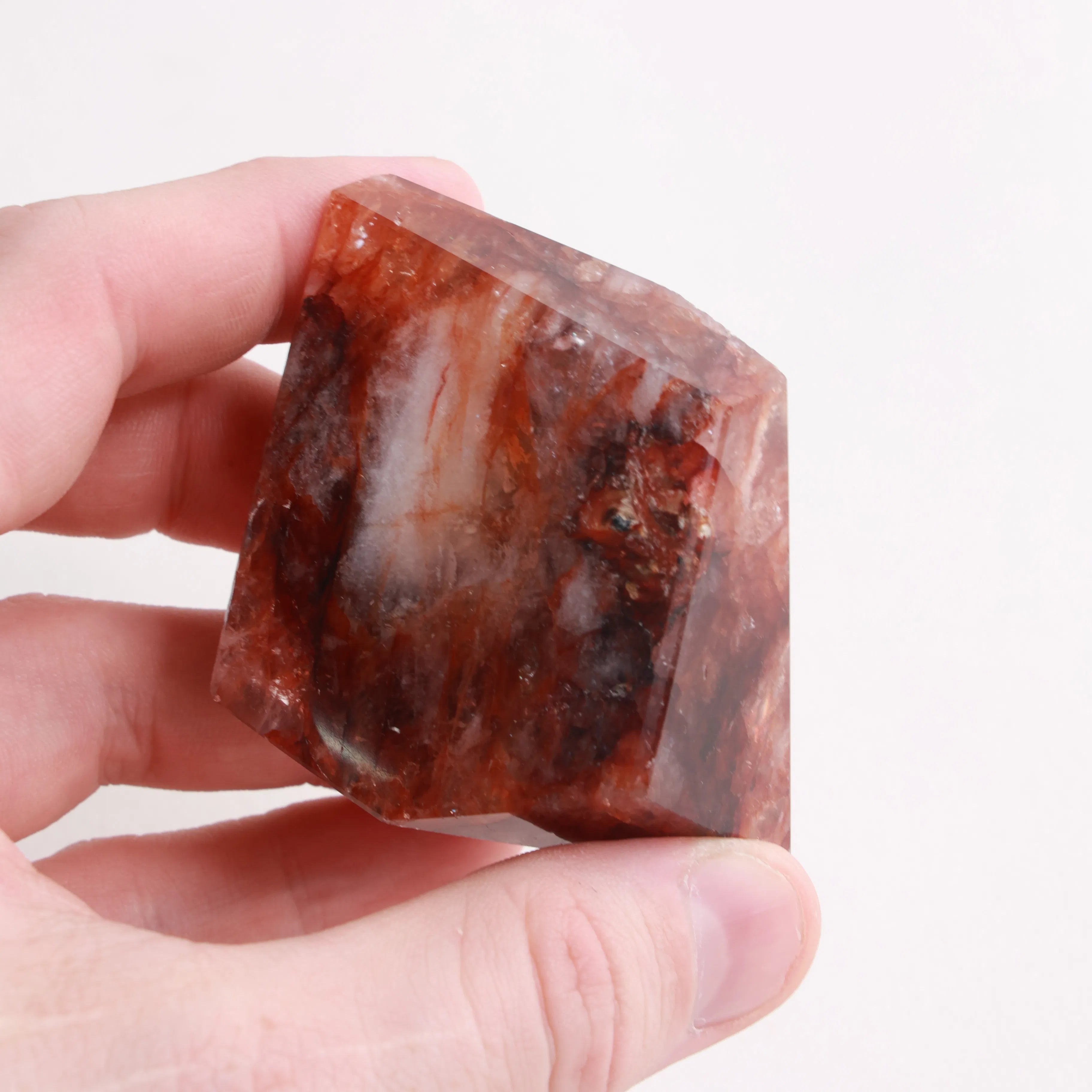 Polished Fire Quartz Crystals — Towers & Freeforms