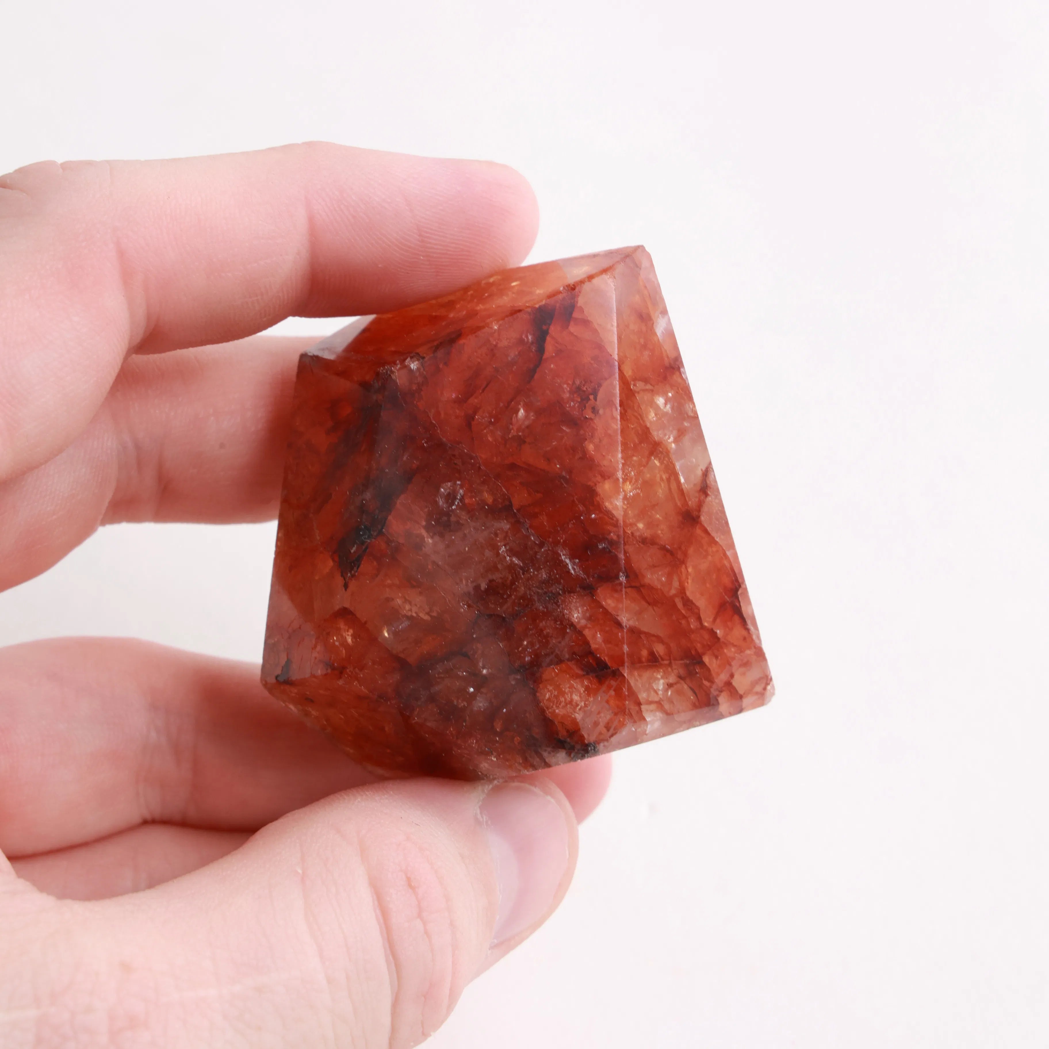 Polished Fire Quartz Crystals — Towers & Freeforms