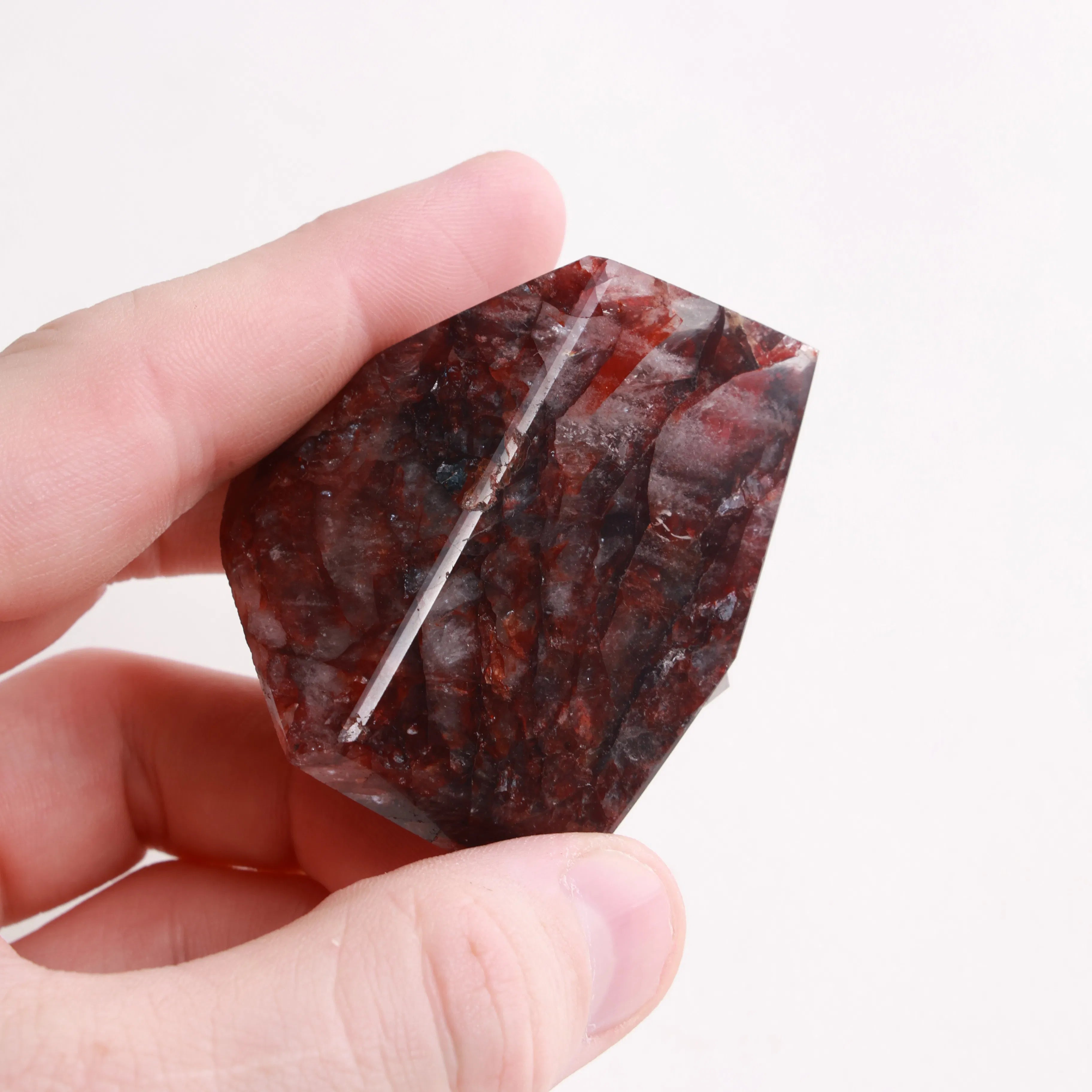 Polished Fire Quartz Crystals — Towers & Freeforms