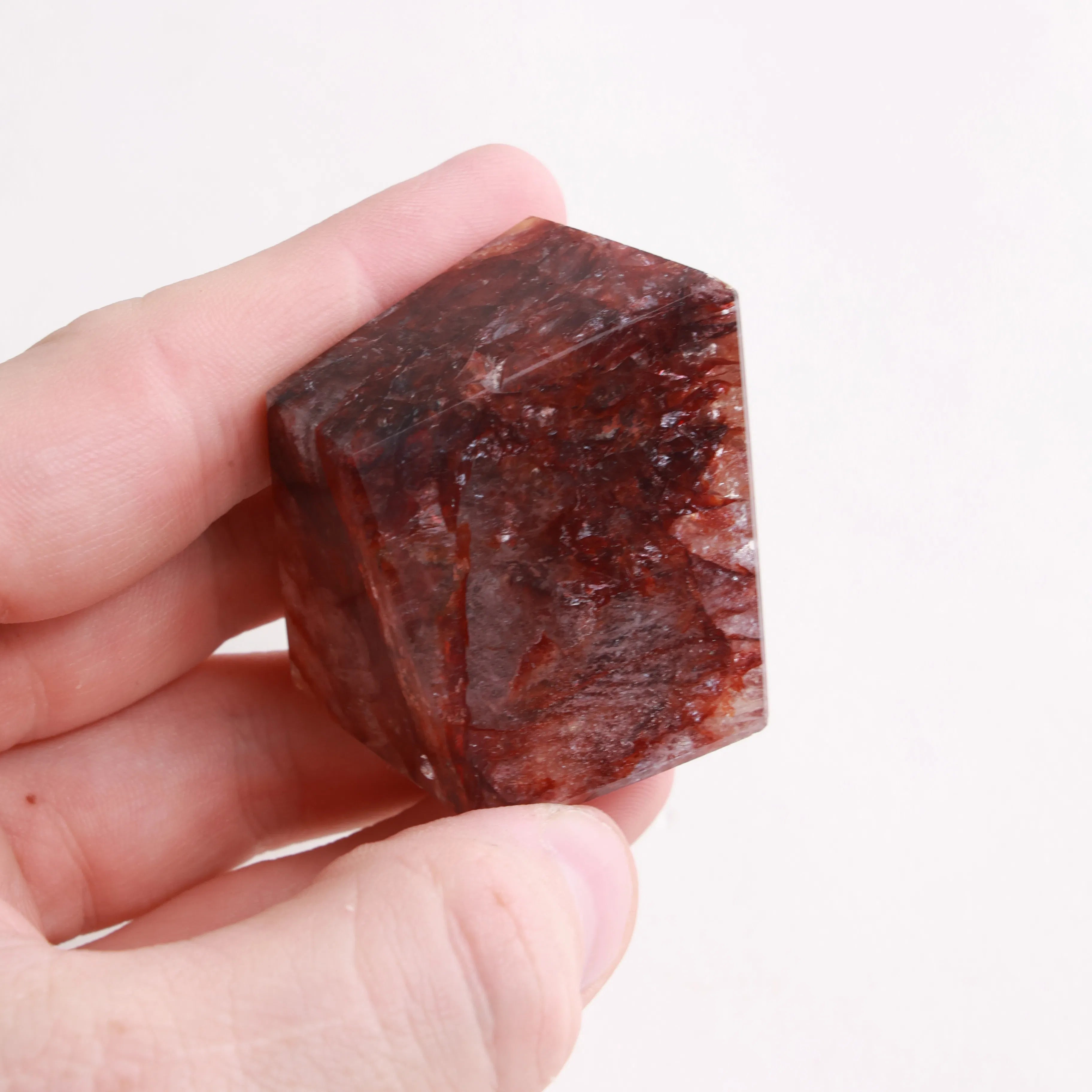 Polished Fire Quartz Crystals — Towers & Freeforms