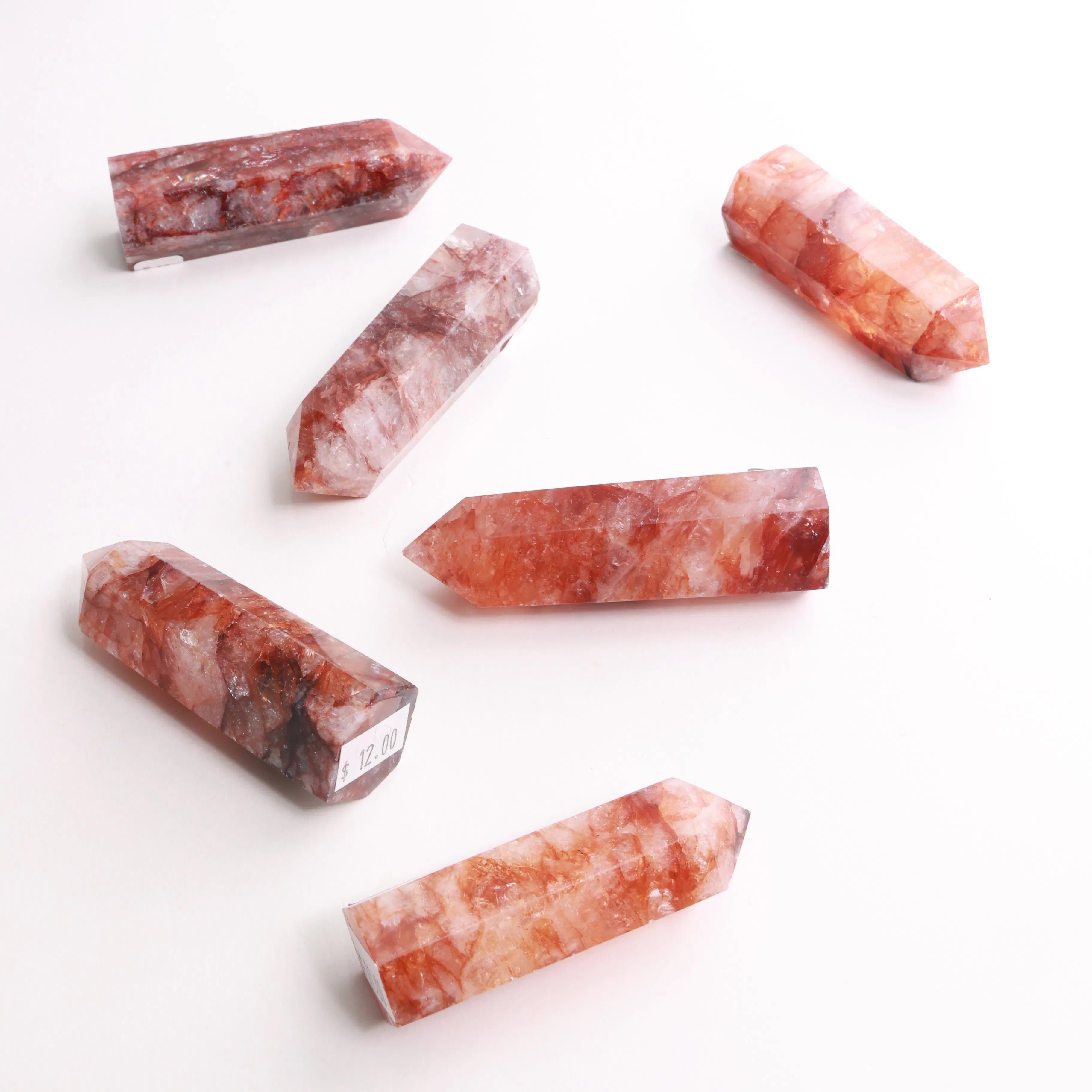 Polished Fire Quartz Crystals — Towers & Freeforms