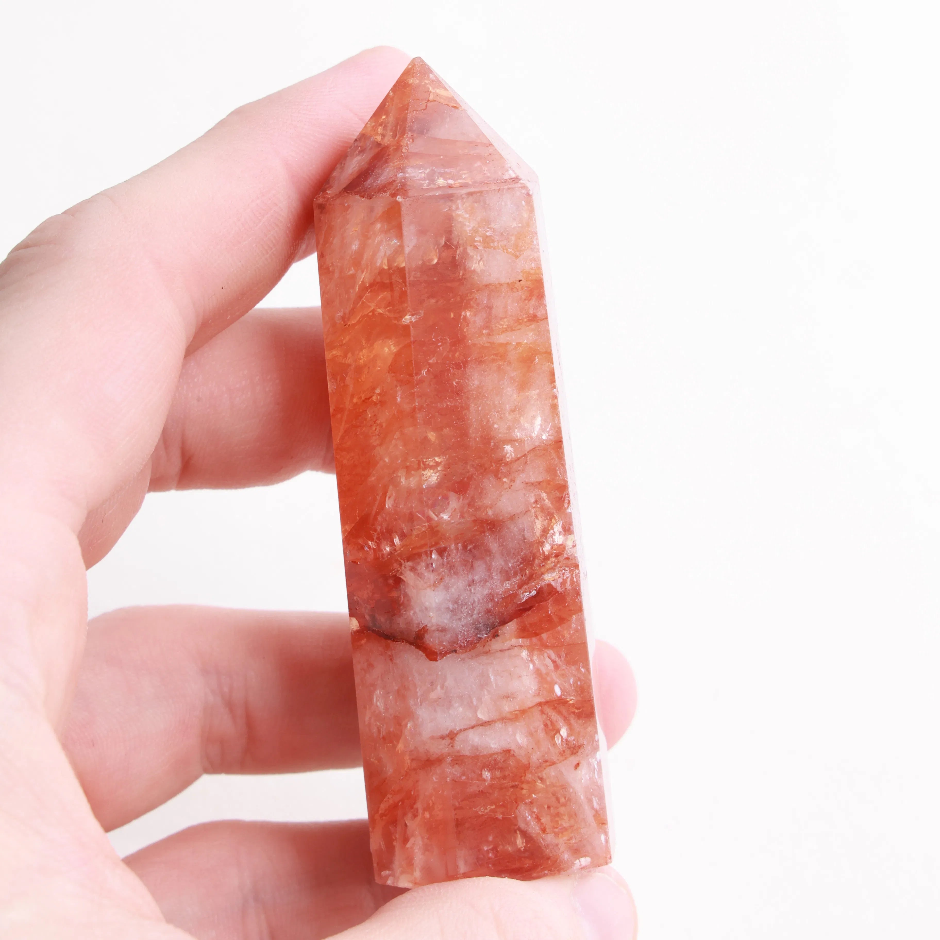 Polished Fire Quartz Crystals — Towers & Freeforms
