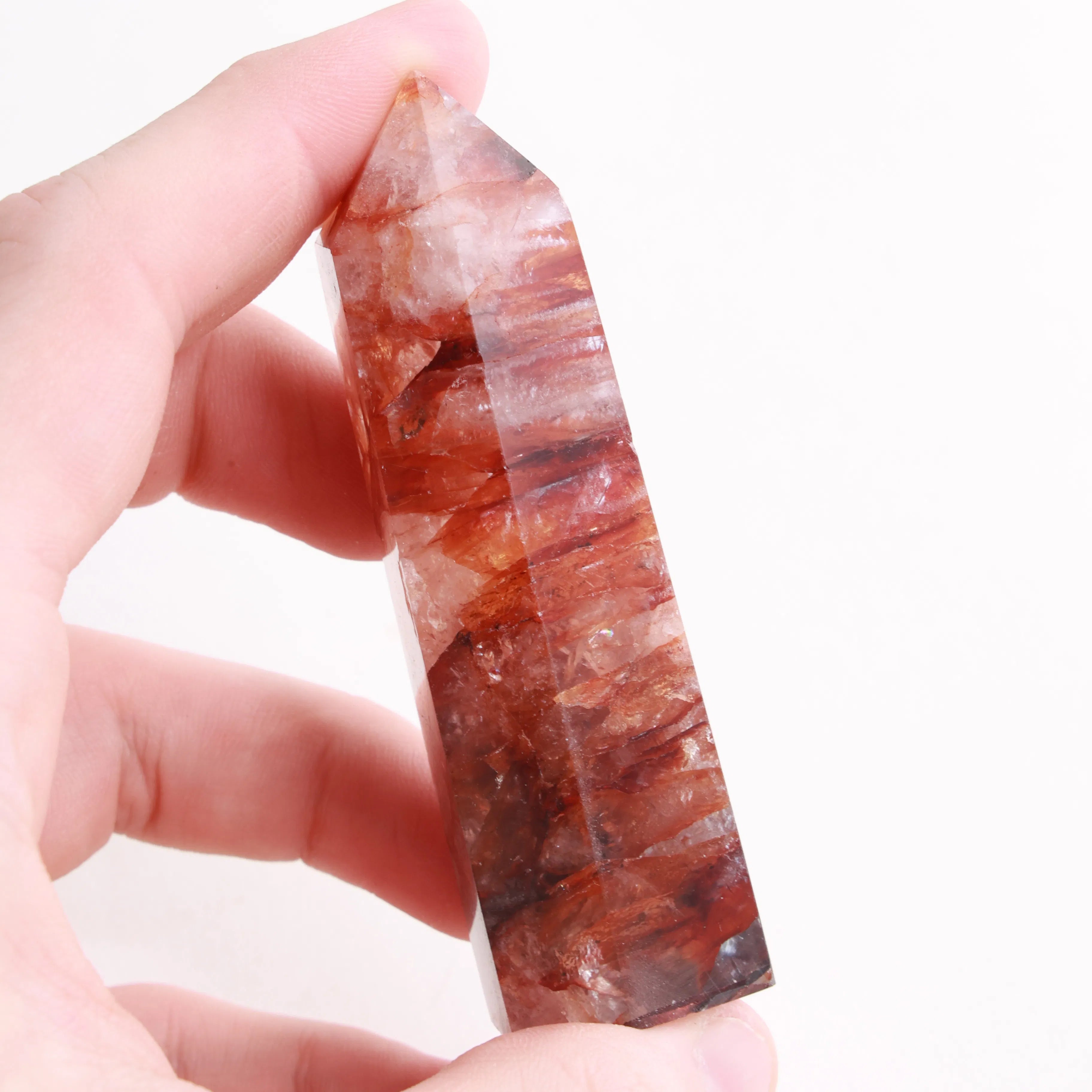 Polished Fire Quartz Crystals — Towers & Freeforms