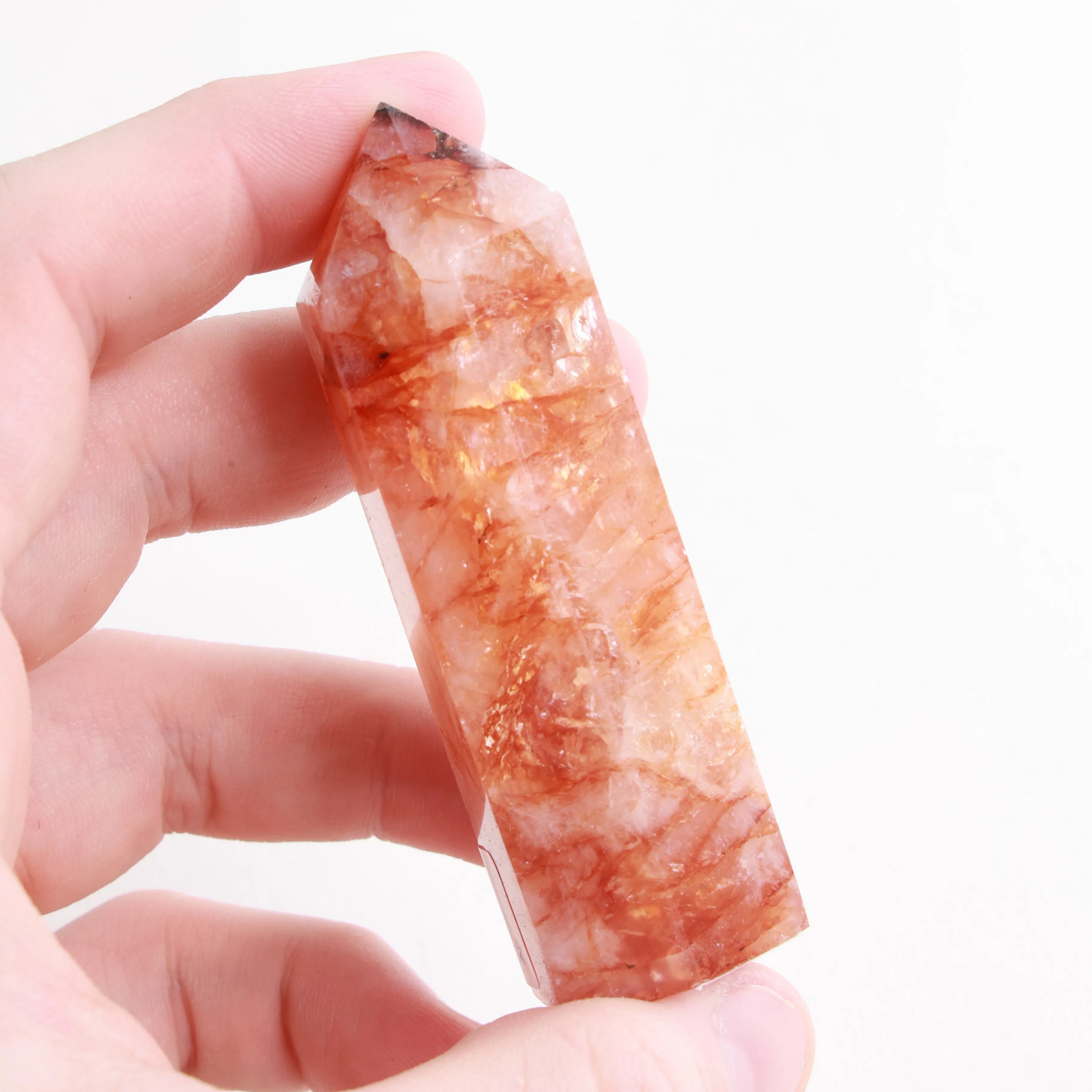 Polished Fire Quartz Crystals — Towers & Freeforms