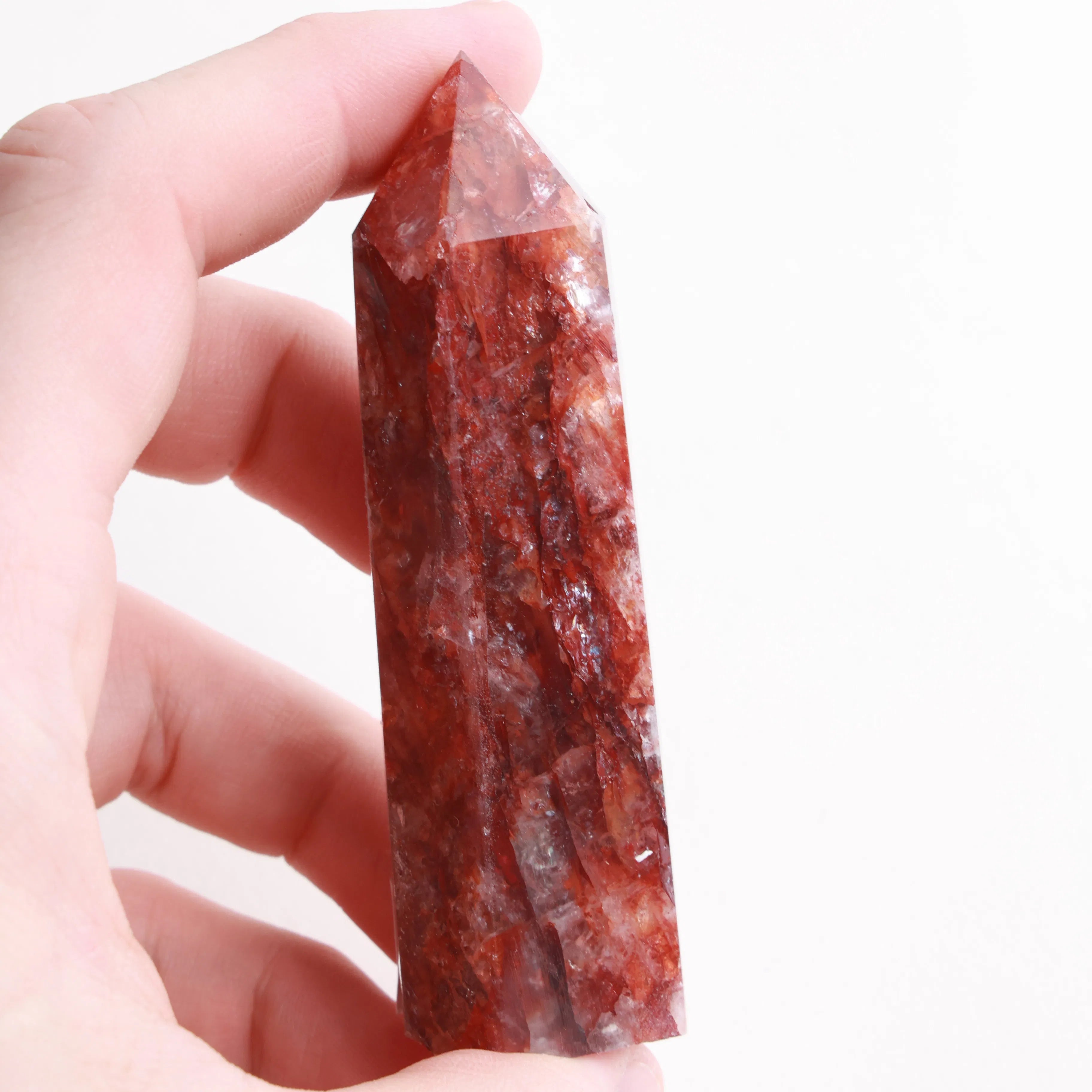 Polished Fire Quartz Crystals — Towers & Freeforms