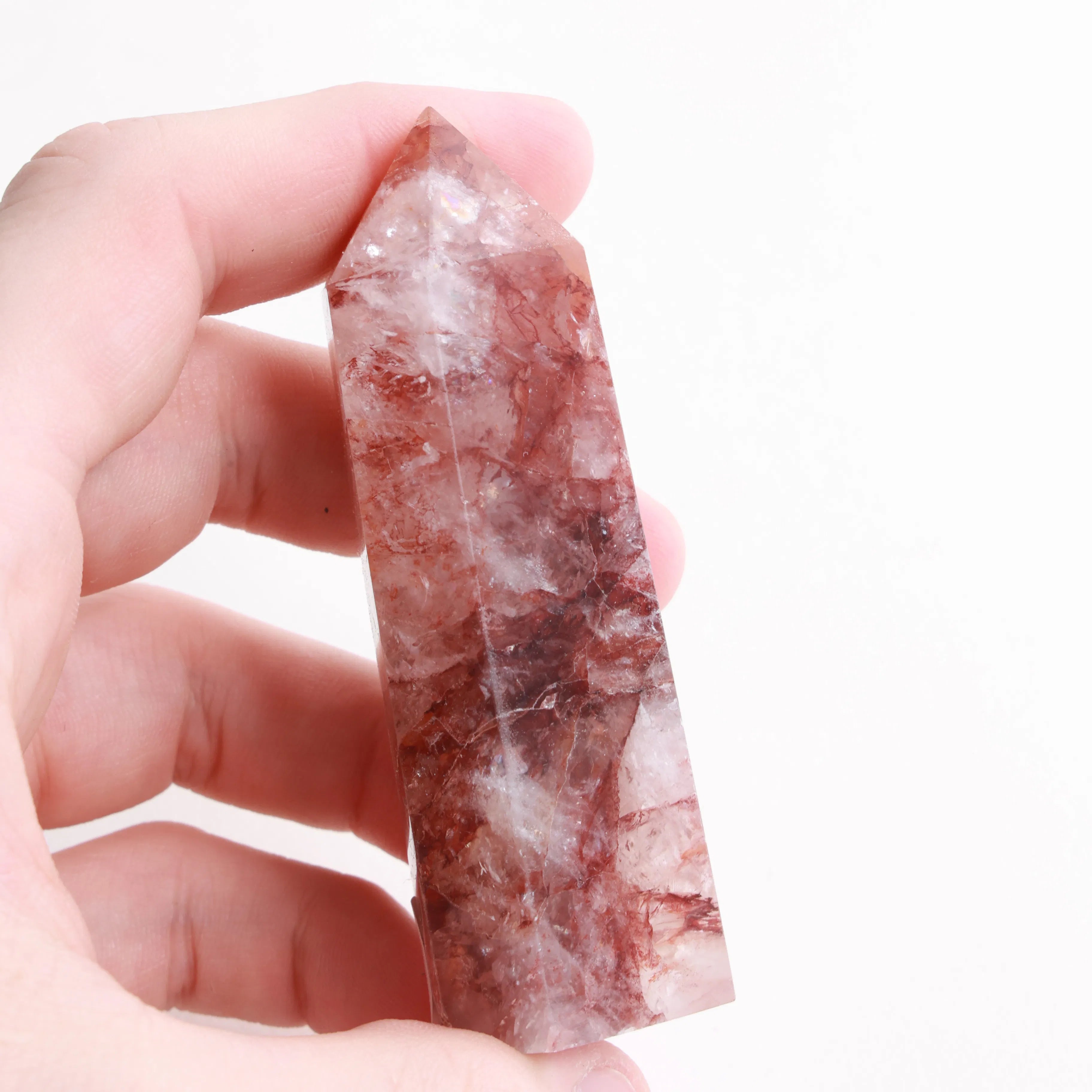 Polished Fire Quartz Crystals — Towers & Freeforms
