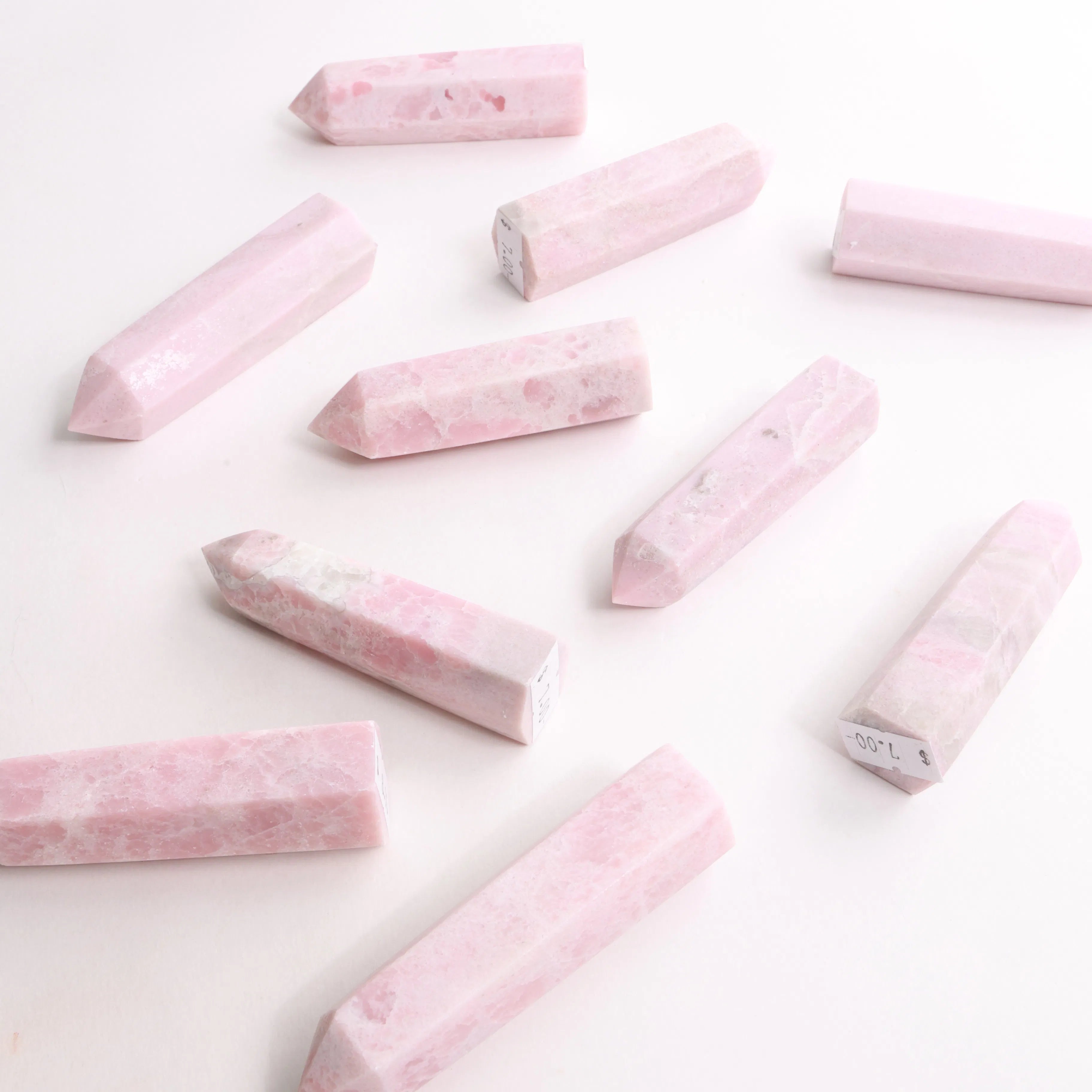 Pink Opal | Polished Crystal Towers & Moons (Exact Pieces)