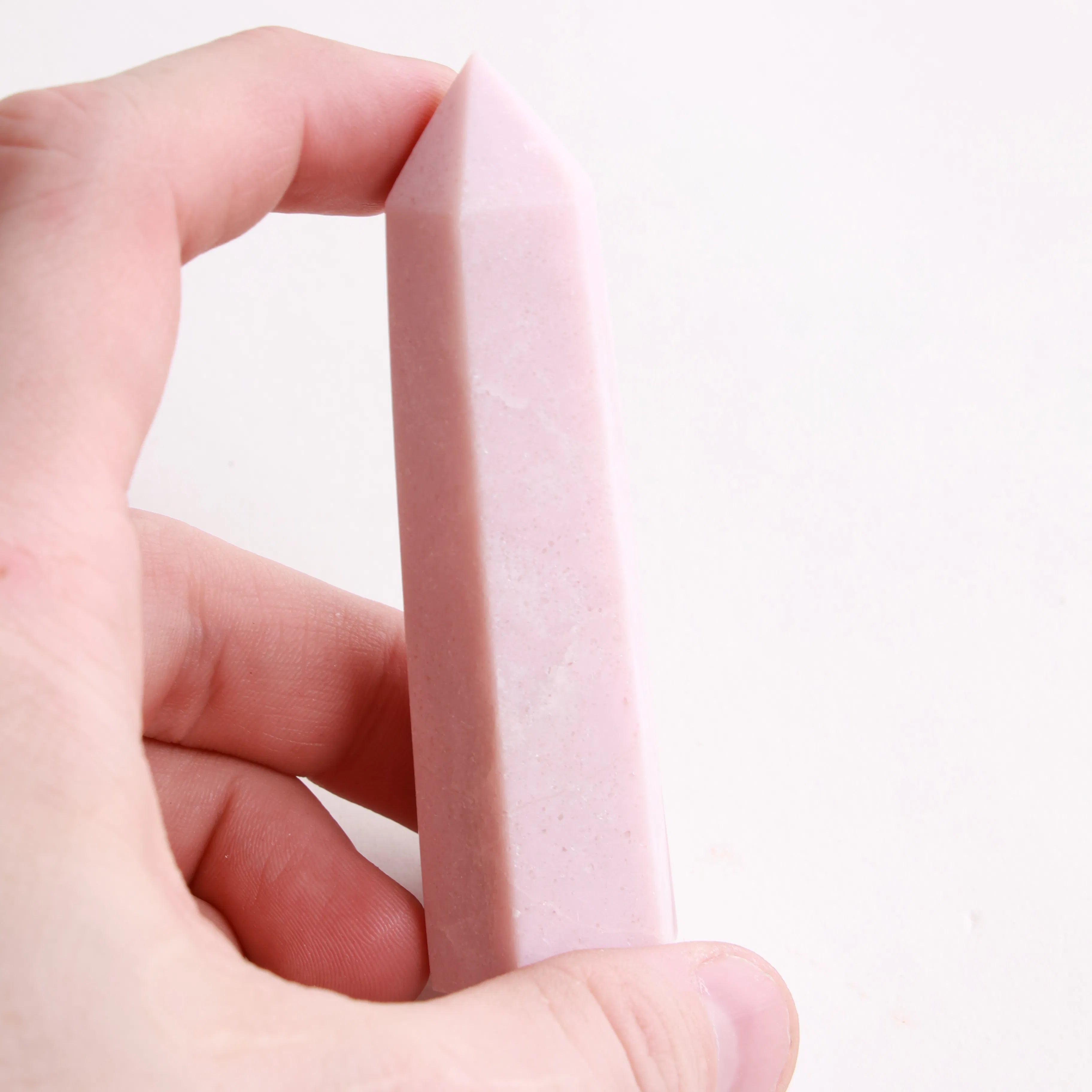 Pink Opal | Polished Crystal Towers & Moons (Exact Pieces)