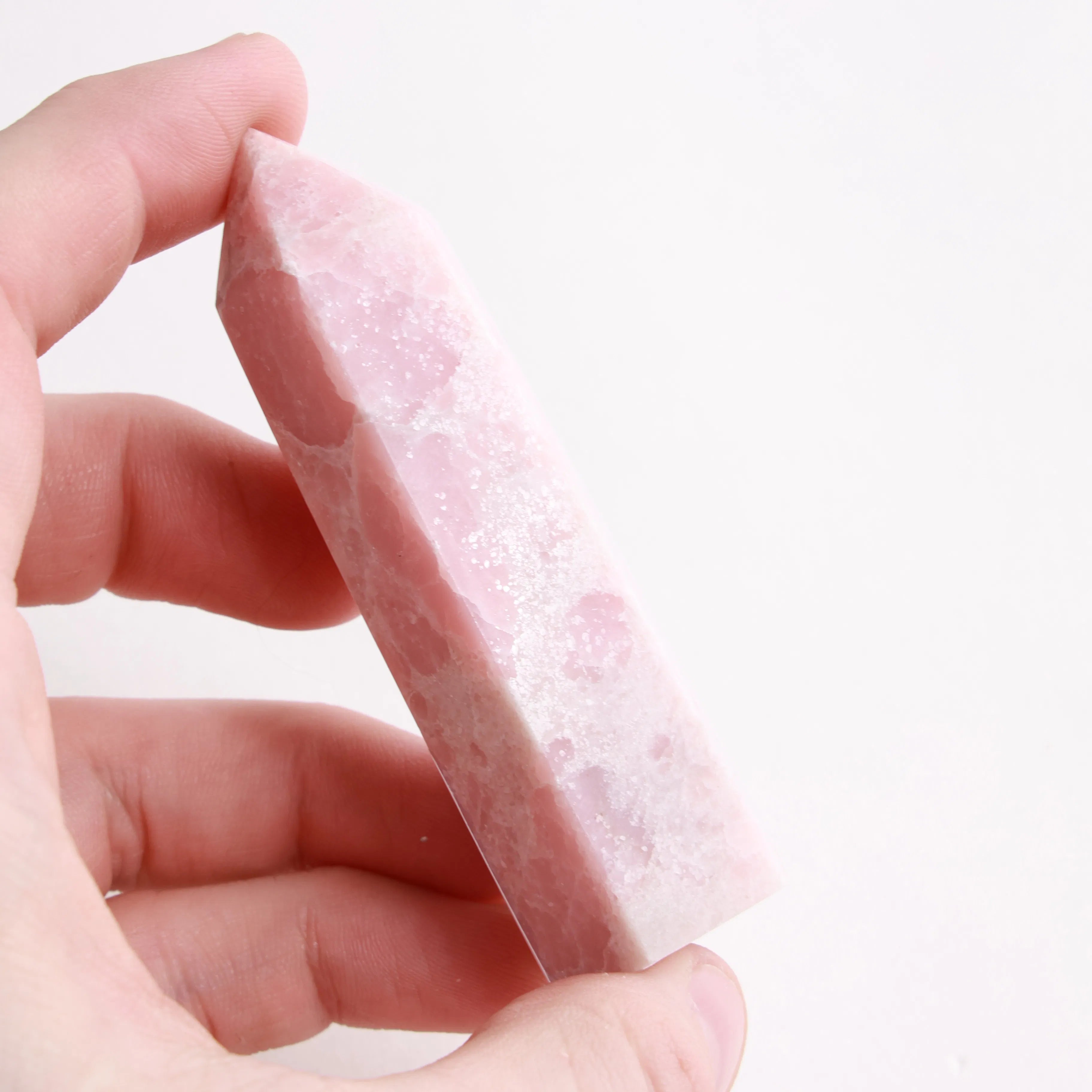 Pink Opal | Polished Crystal Towers & Moons (Exact Pieces)