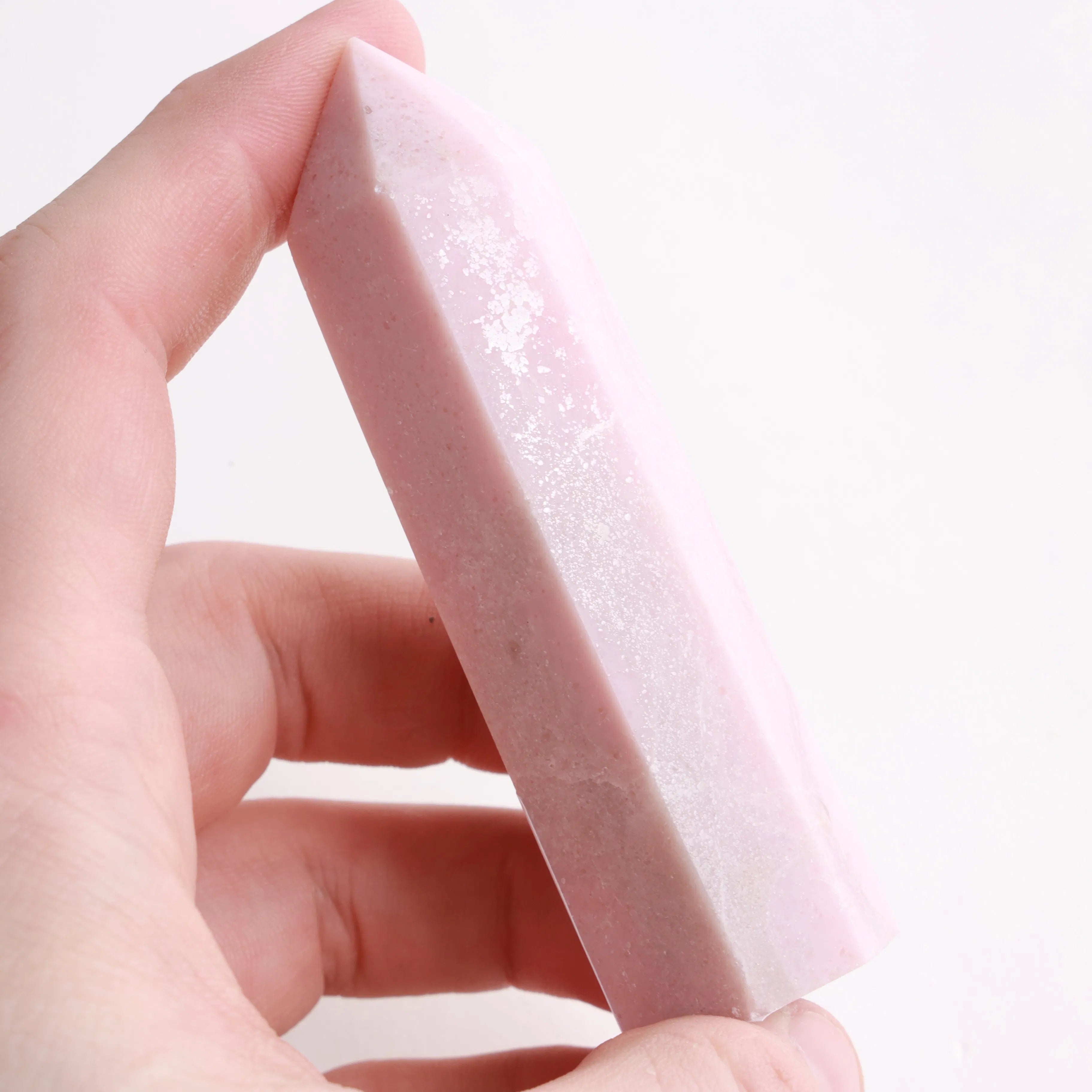 Pink Opal | Polished Crystal Towers & Moons (Exact Pieces)