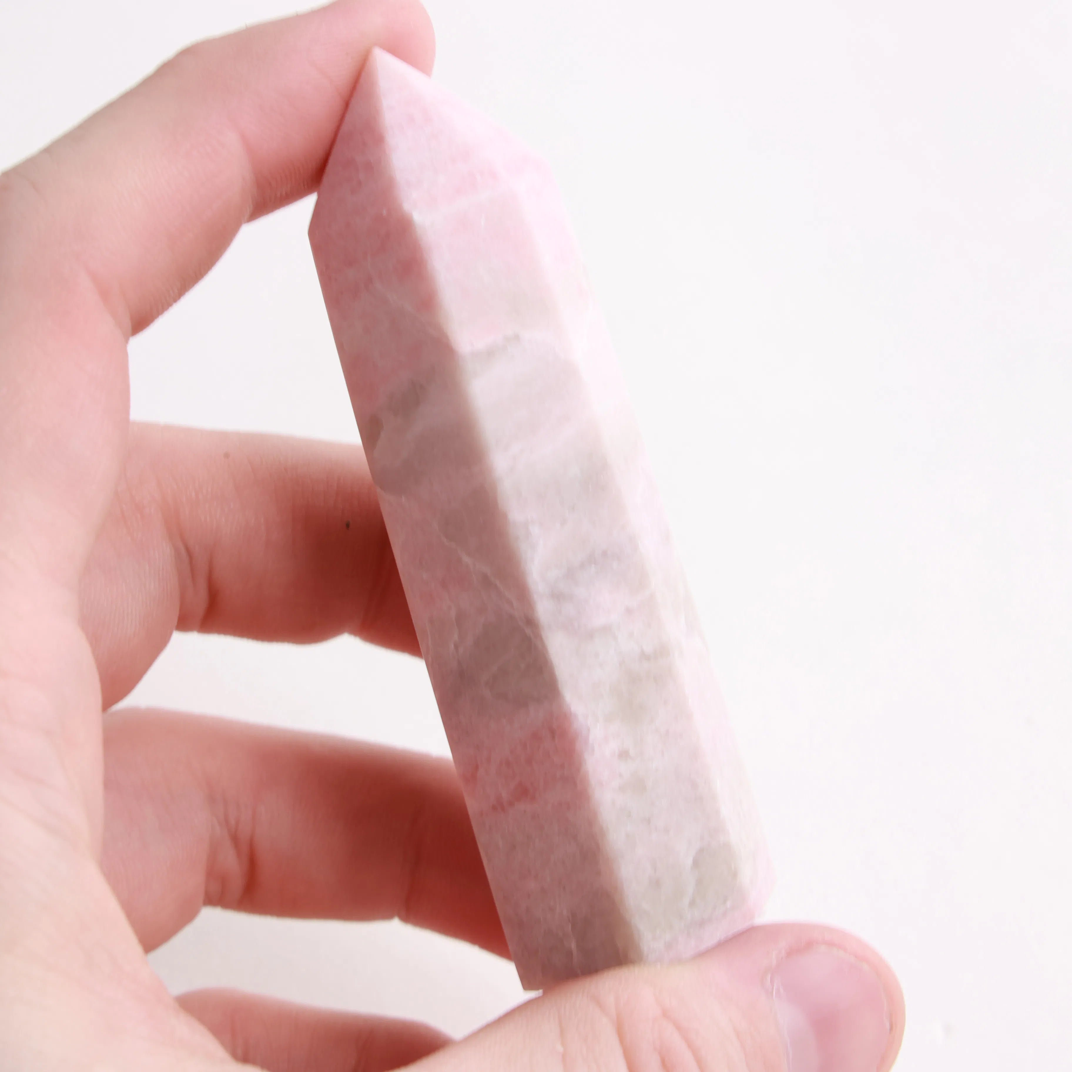 Pink Opal | Polished Crystal Towers & Moons (Exact Pieces)