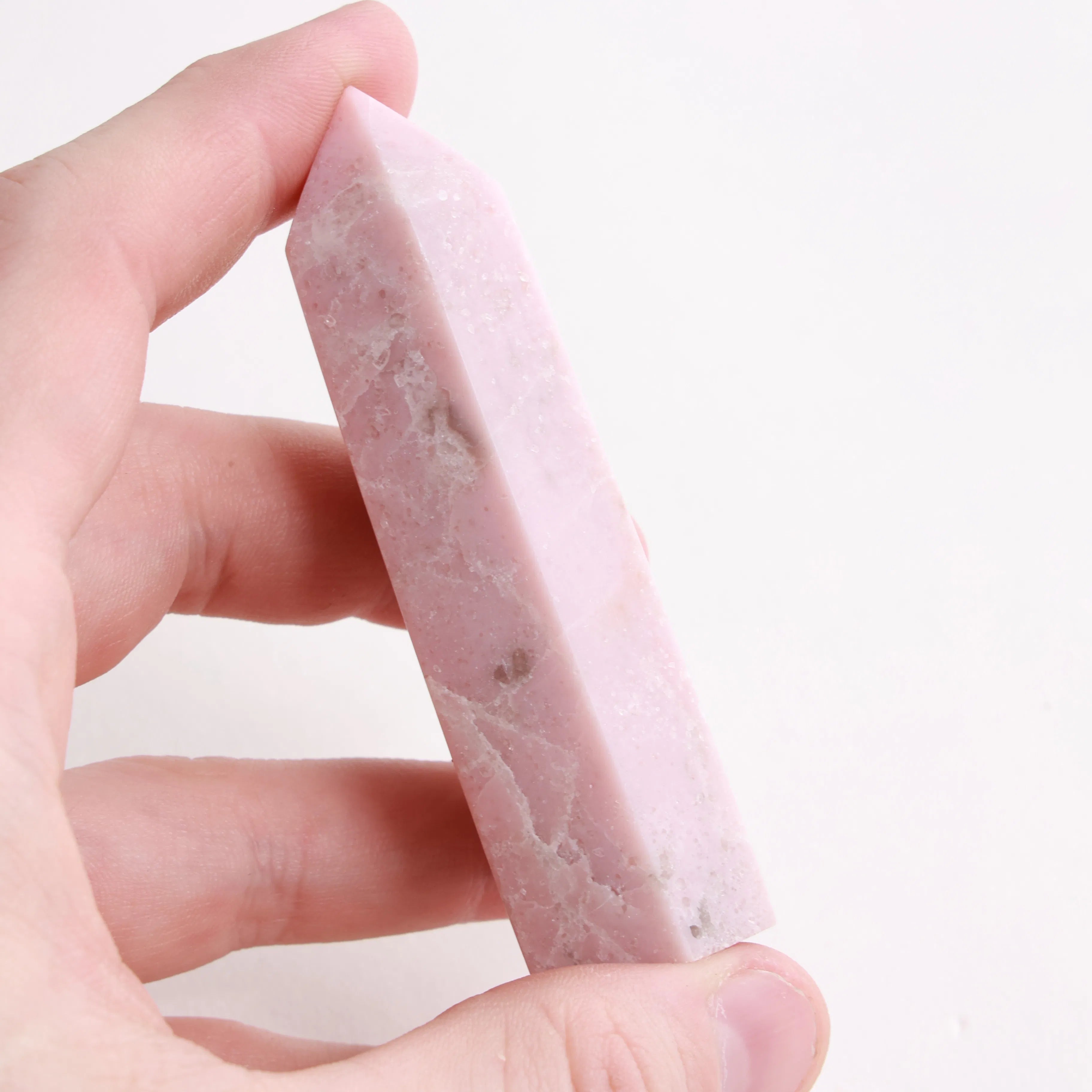 Pink Opal | Polished Crystal Towers & Moons (Exact Pieces)