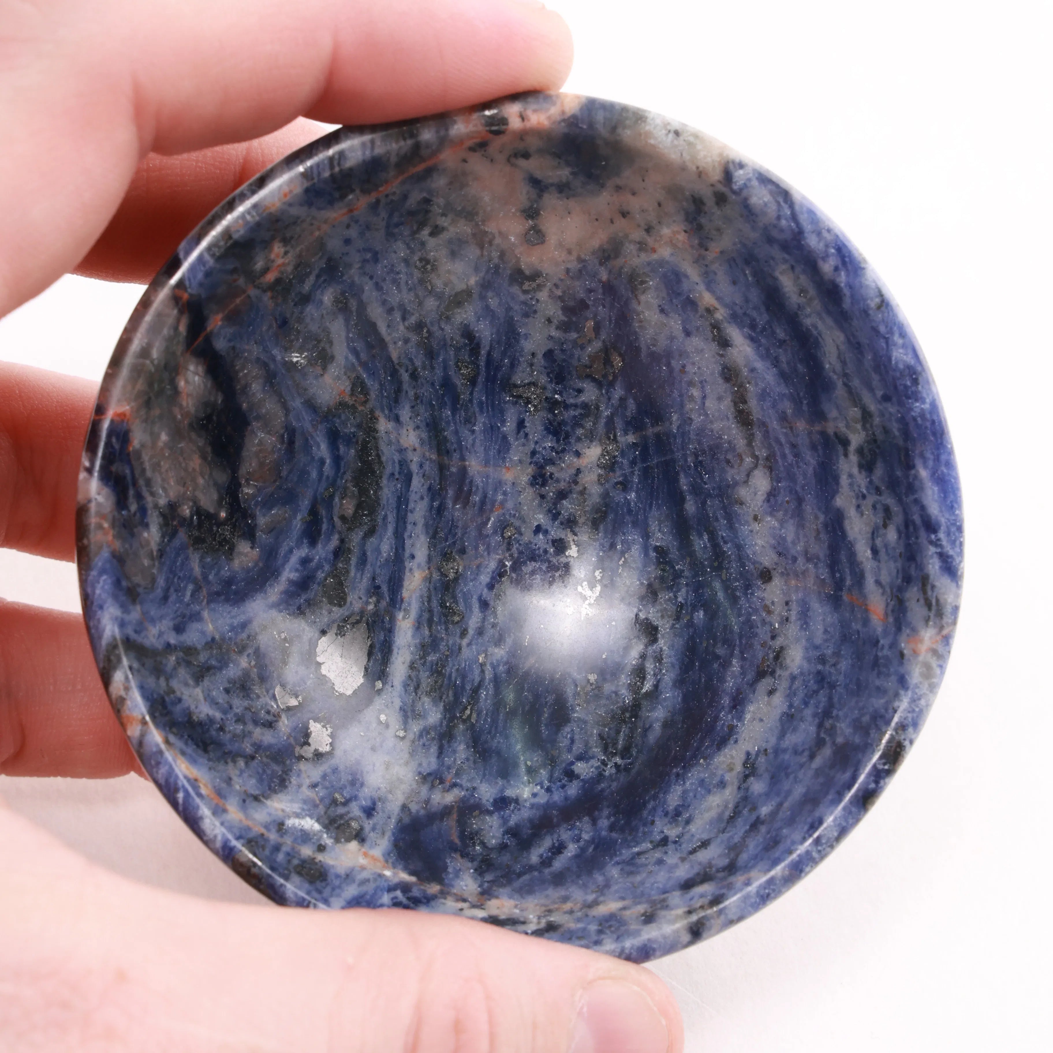 Sodalite Bowls — Polished Crystal Bowls (Exact Pieces)