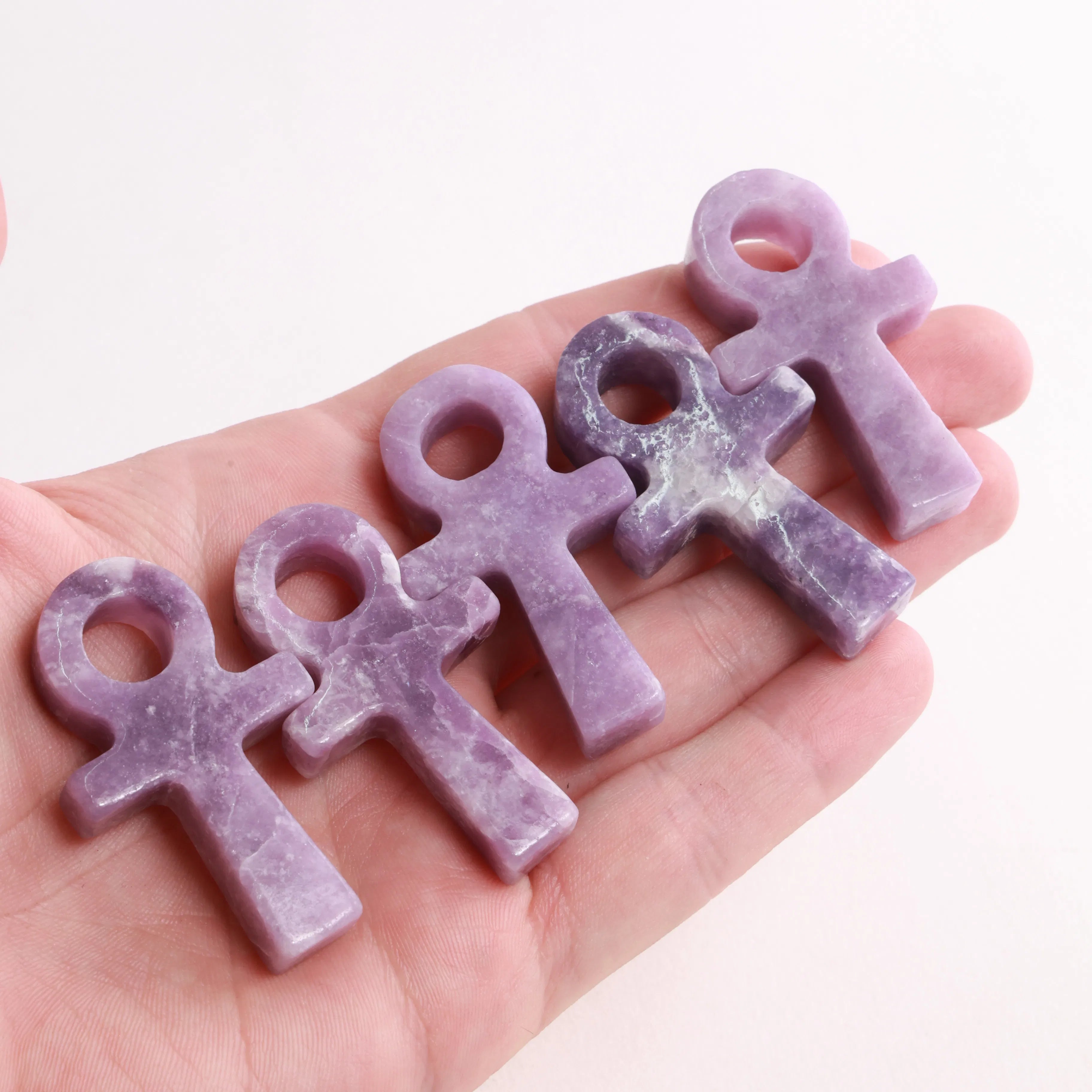 Sacred Symbol Stone Carvings — Trinity Knot & Ankh (Intuitively Chosen)