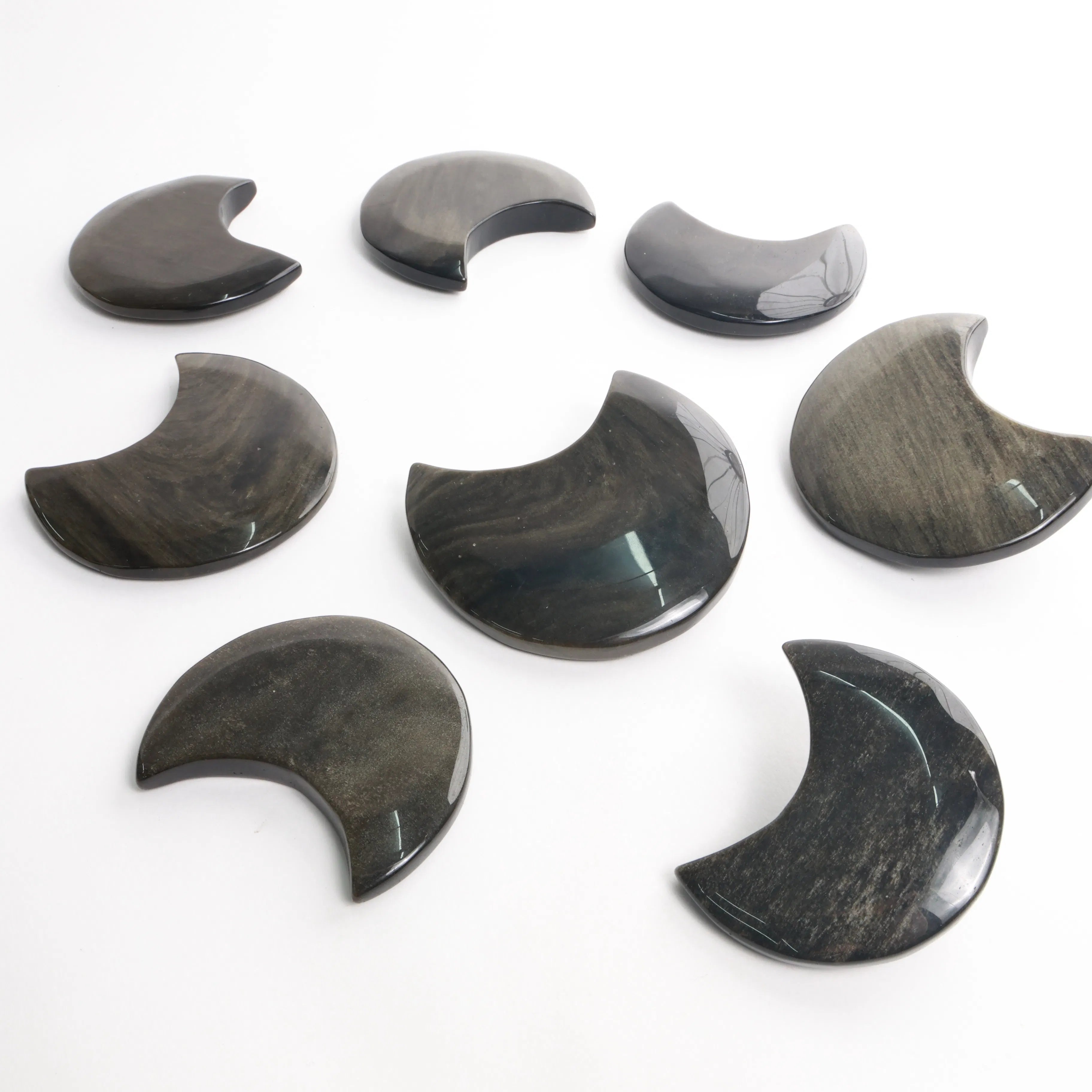Obsidian Crystal — Carvings, Moons, Hearts & Palmstones (Exact & Intuitively Chosen)