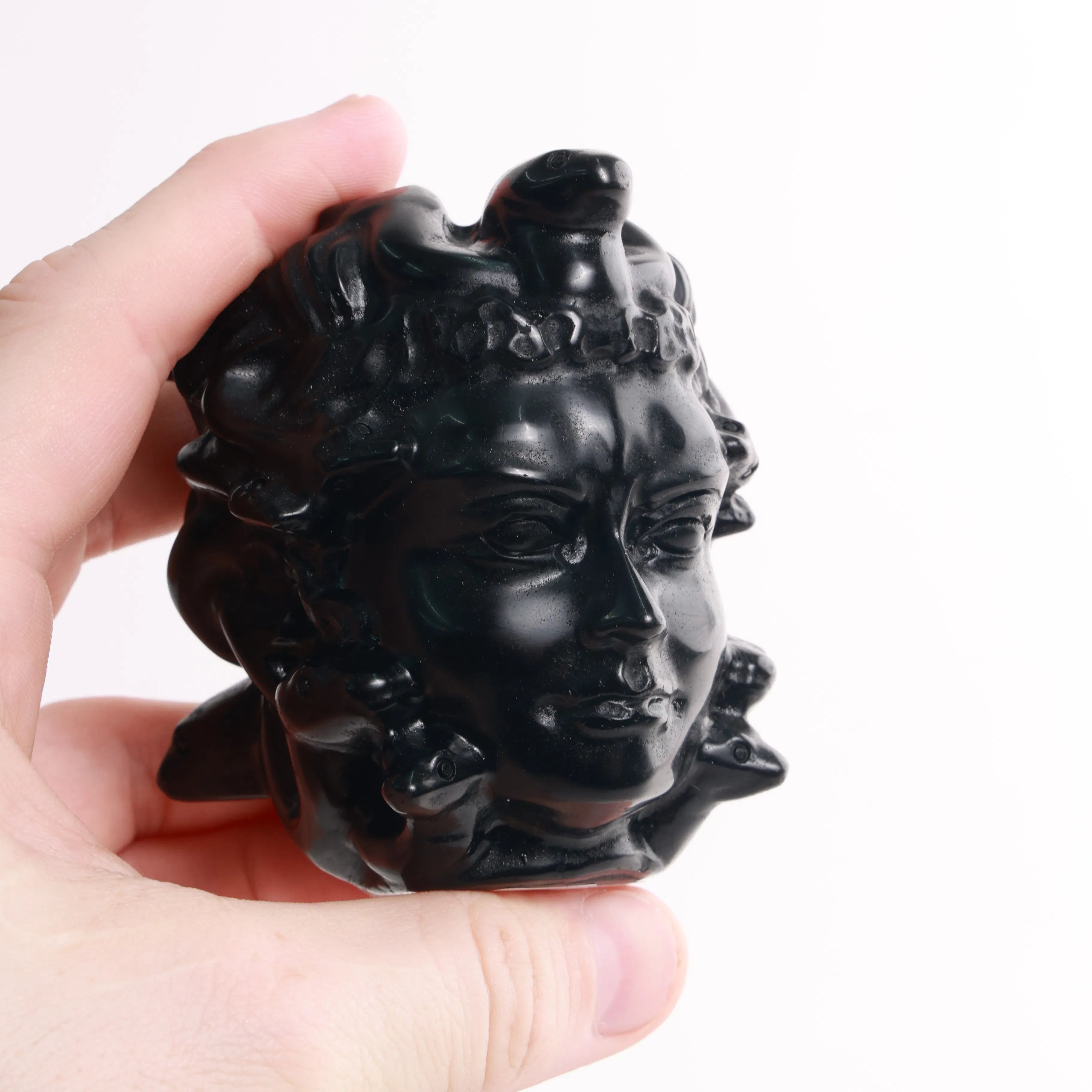 Obsidian Crystal — Carvings, Moons, Hearts & Palmstones (Exact & Intuitively Chosen)