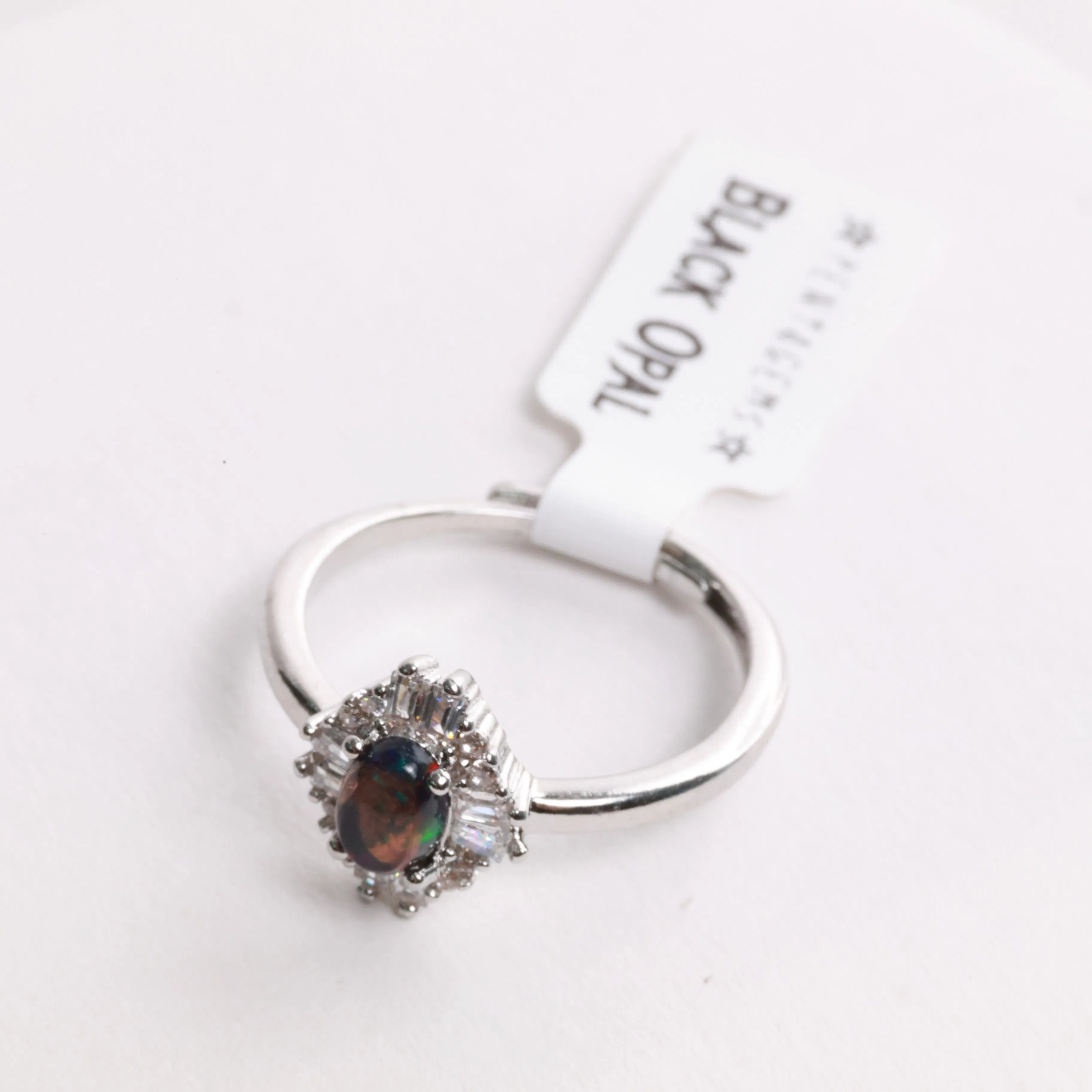 Adjustable Crystal Rings — Silver-Plated Copper