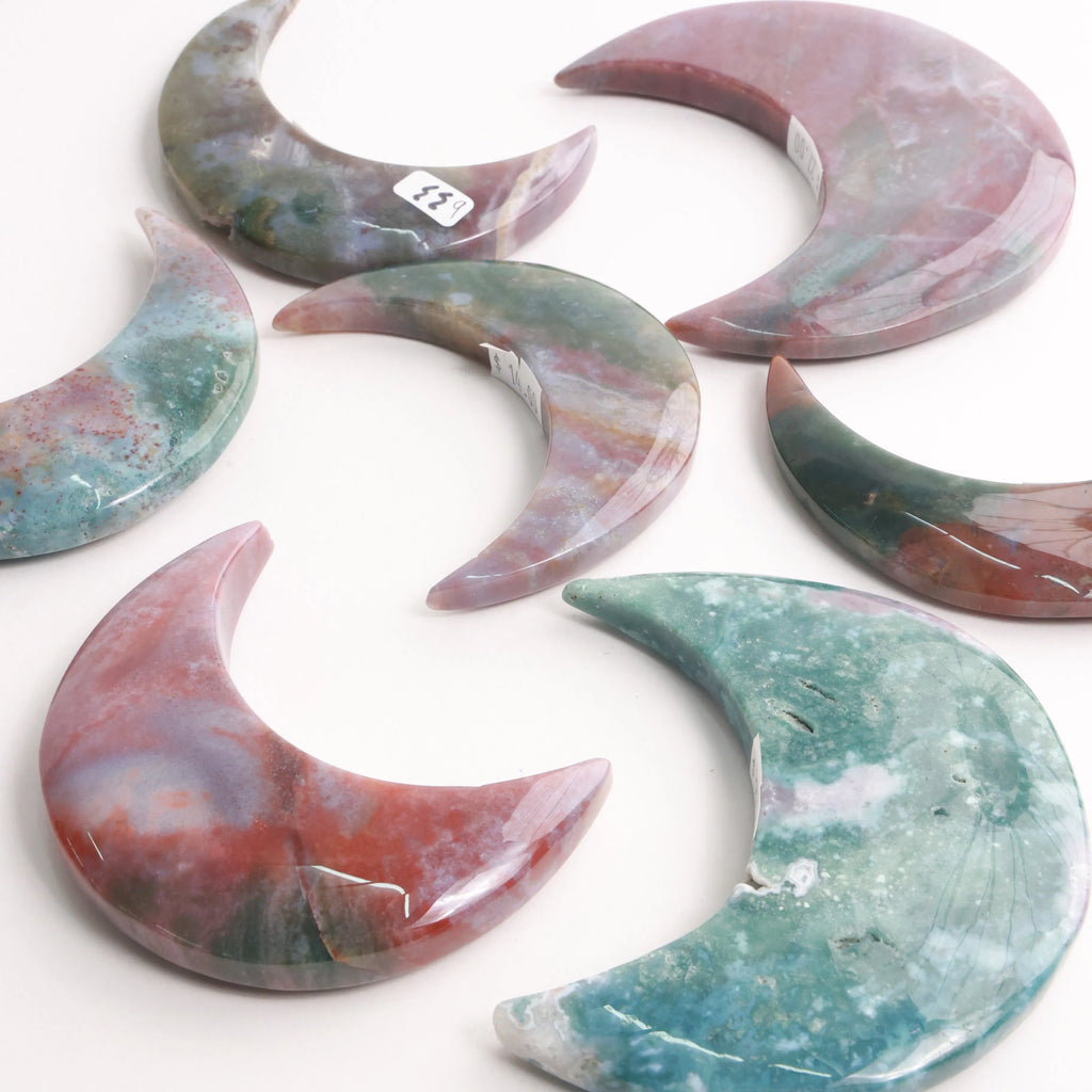 Ocean Jasper Moons, Towers, Leaves & Hearts | Choose Yours