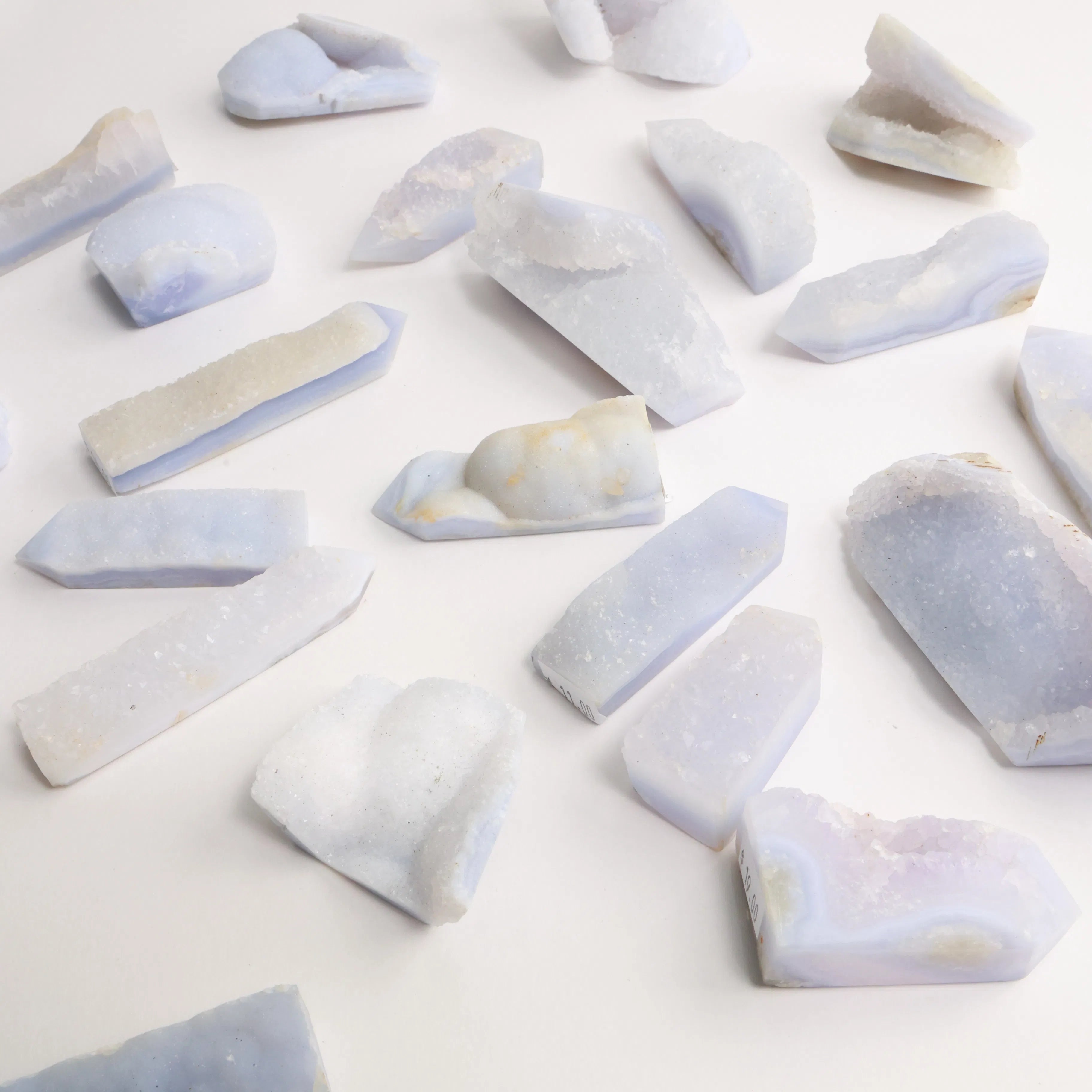 Blue Lace Agate Geode Towers & Freeforms