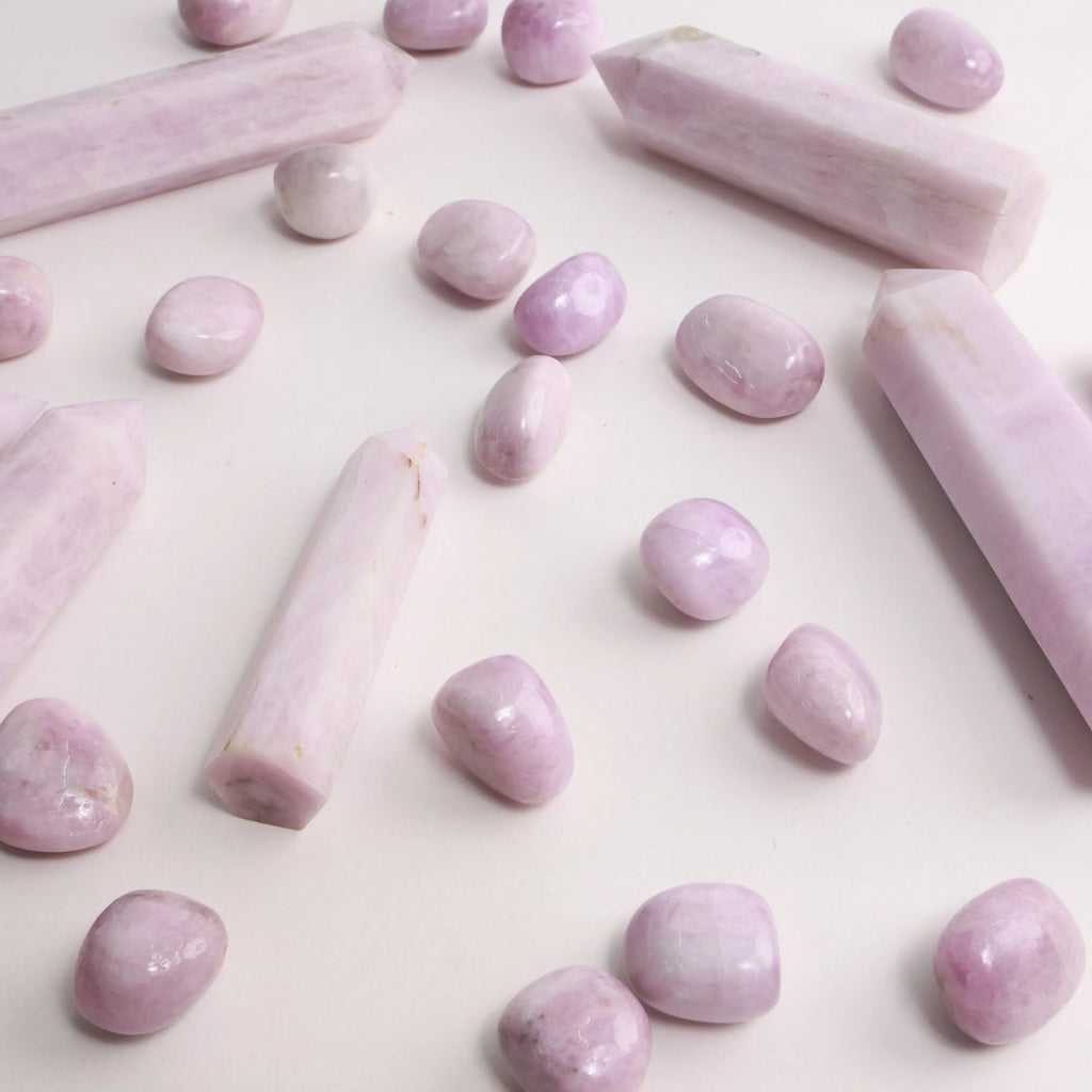 Kunzite Crystals — Towers & Pocket Stones