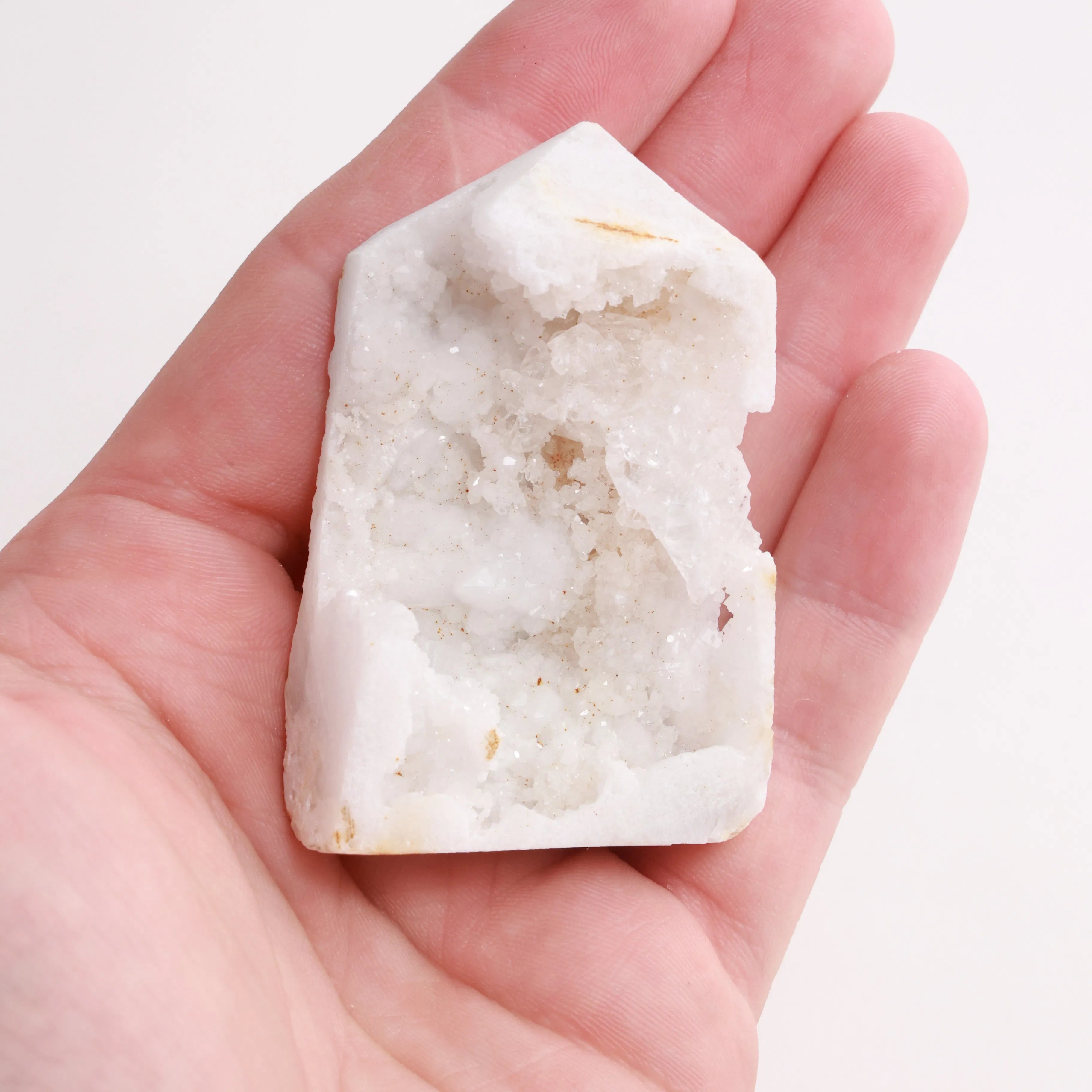 Quartz Geode Towers & Hearts — Semi-Raw Crystal (Exact Pieces)