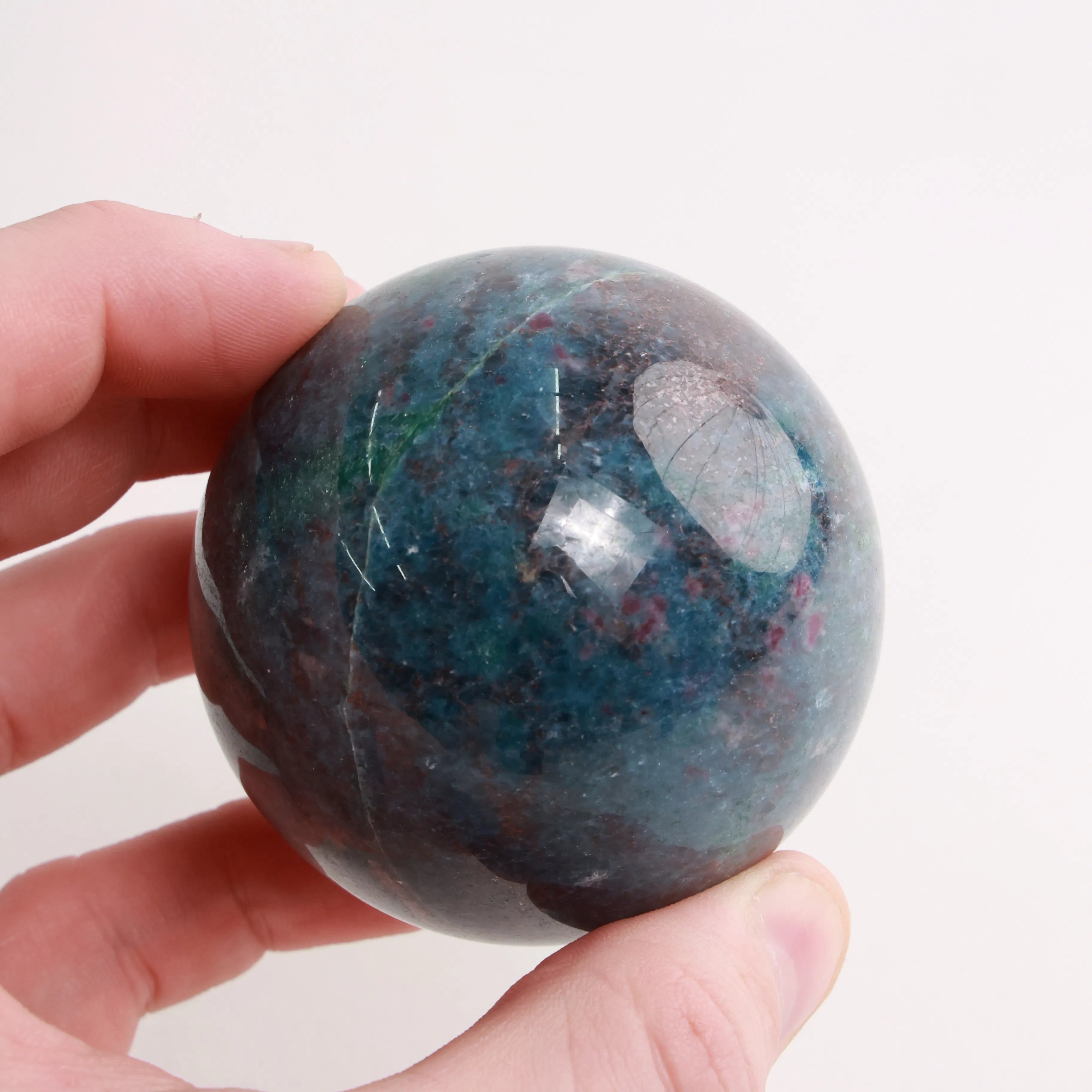 Ruby in Kyanite Spheres — Polished Crystal Spheres