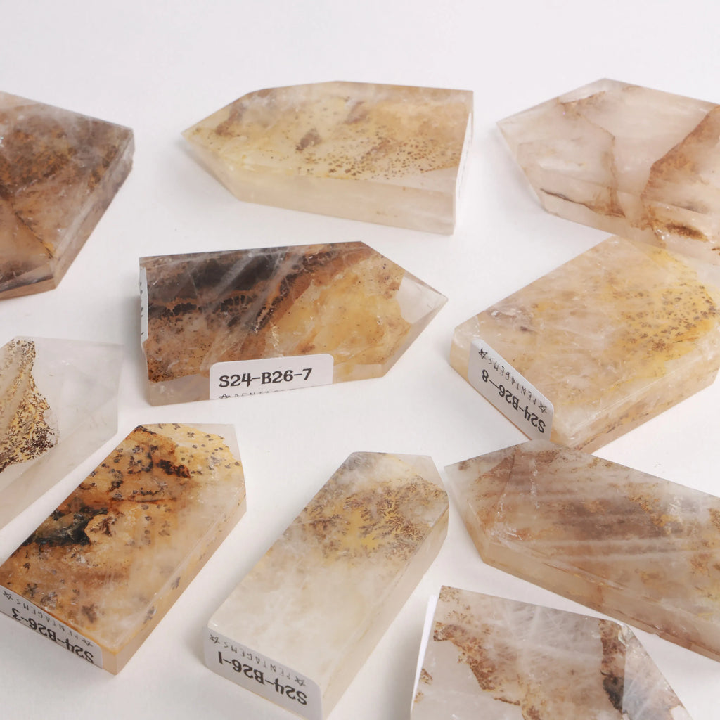 Dendritic Quartz Towers — Polished Crystal Towers