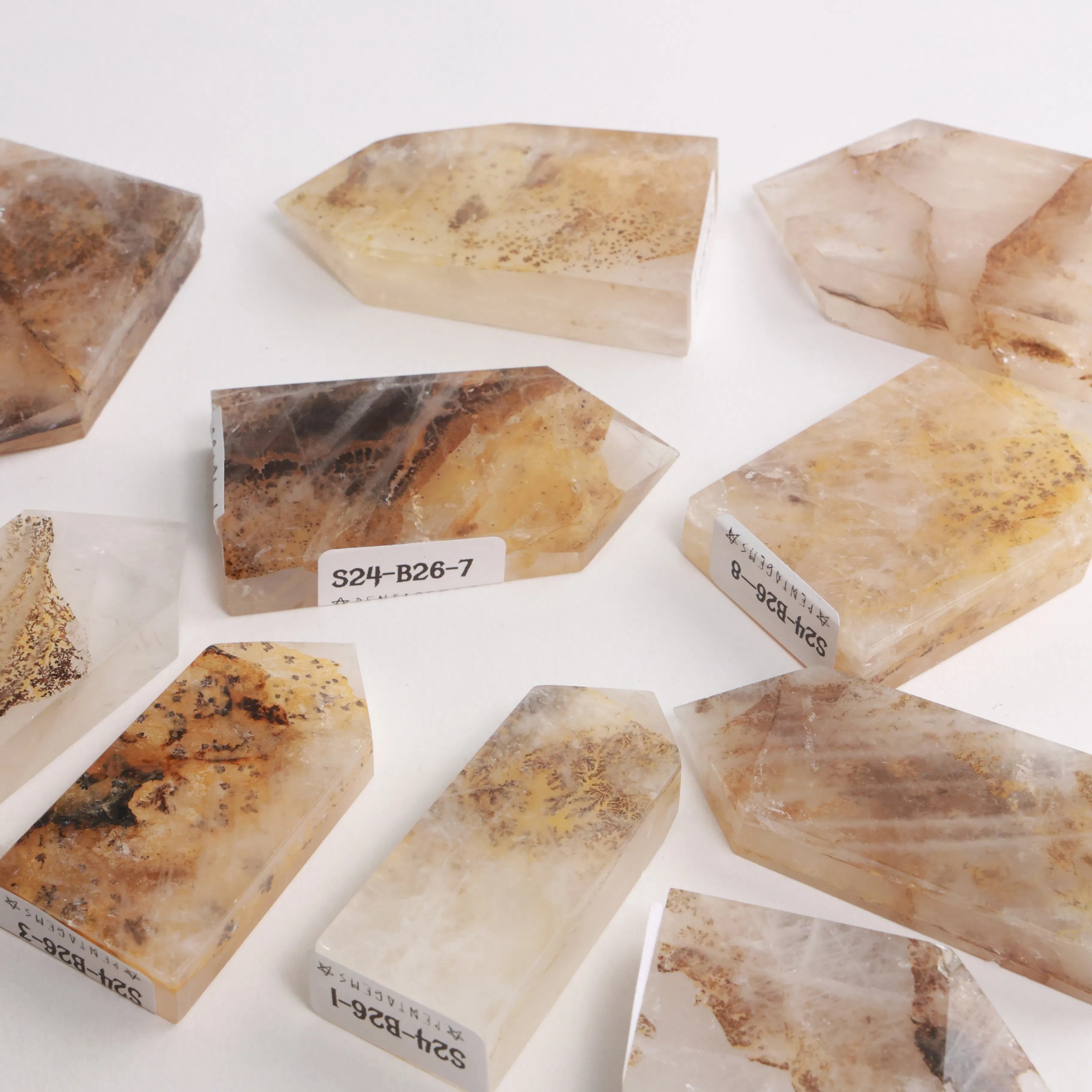 Dendritic Quartz Towers — Polished Crystal Towers