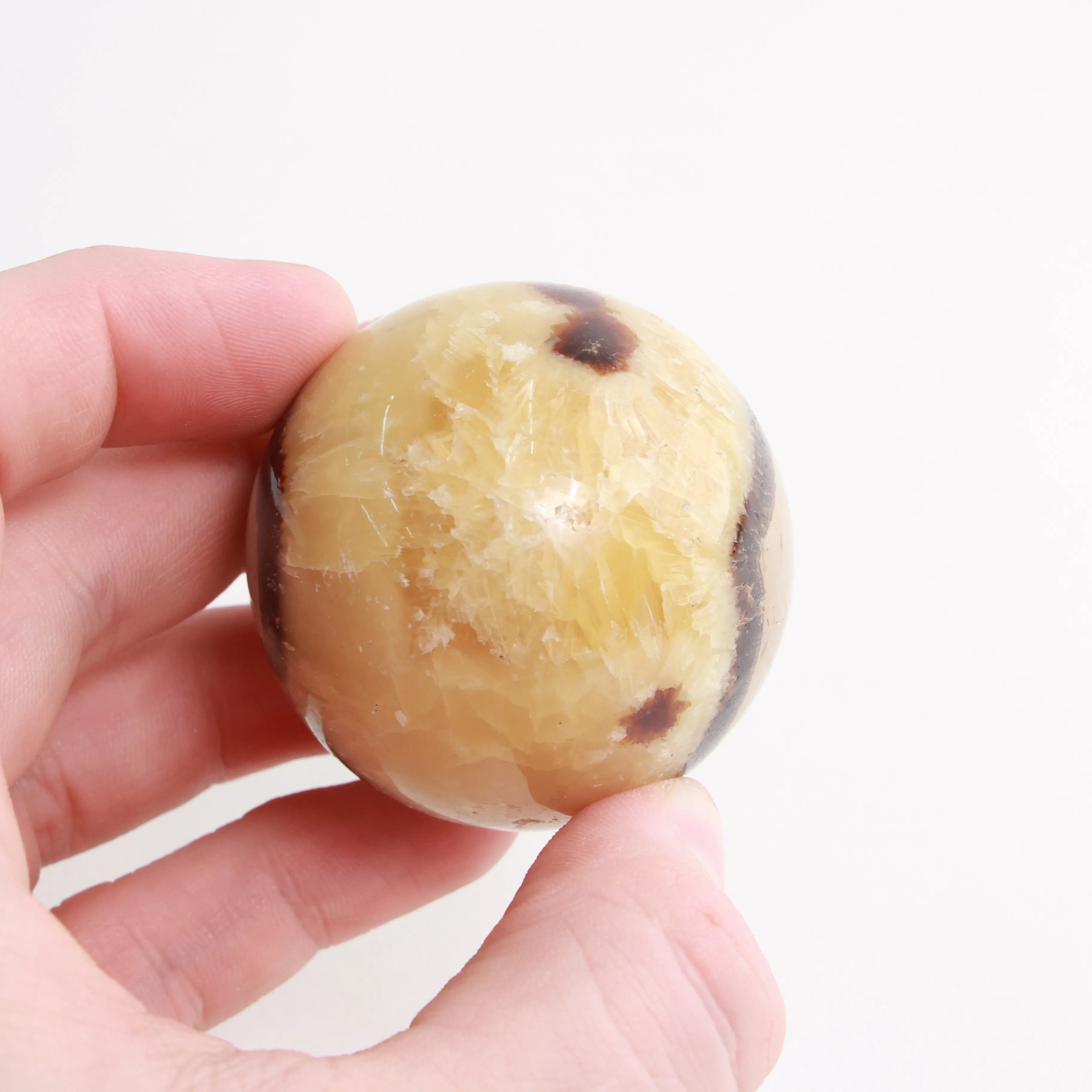 Septarian Crystal Spheres — Natural Patterned Stone (Exact Pieces)