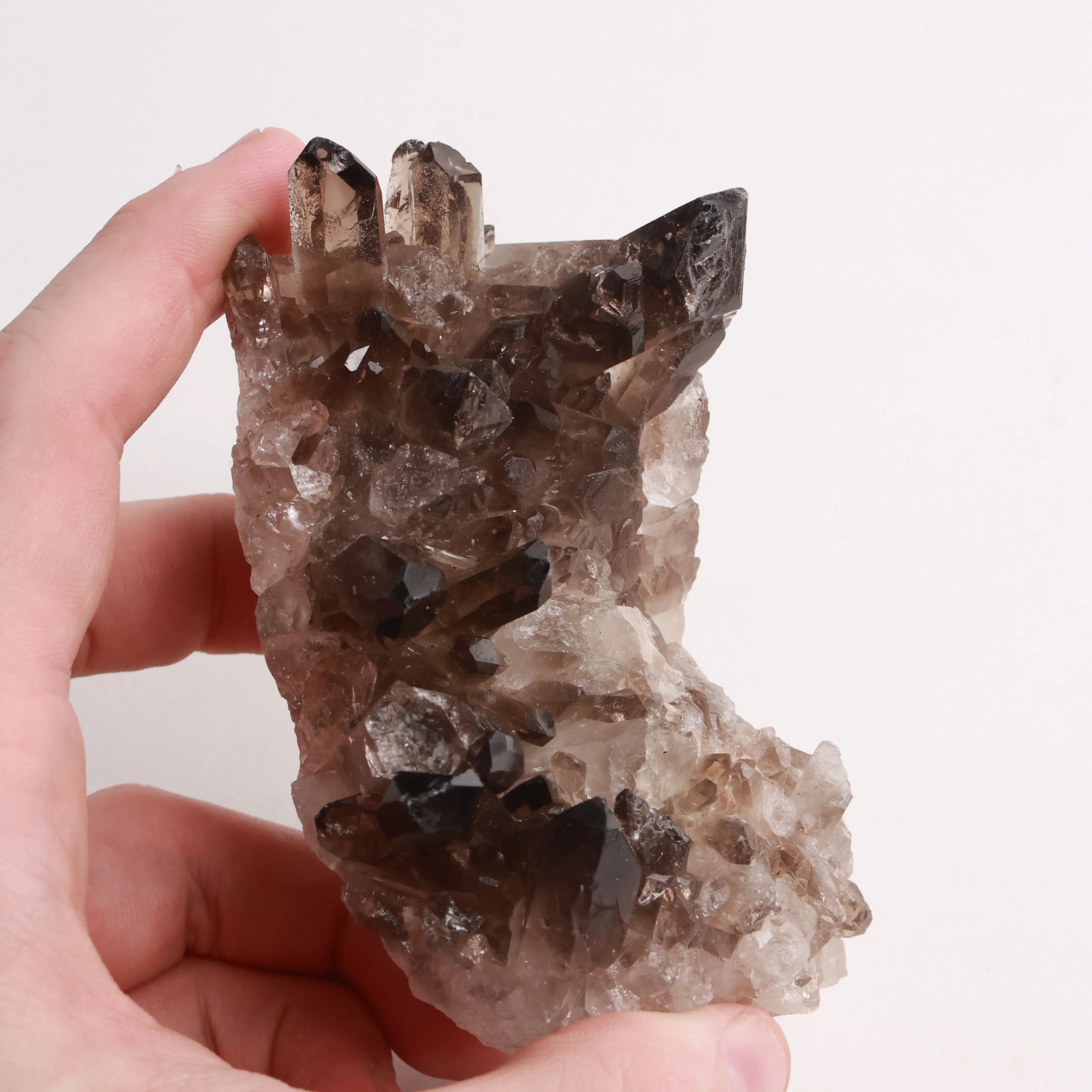 Raw Smoky Quartz Clusters — Natural Crystal Clusters