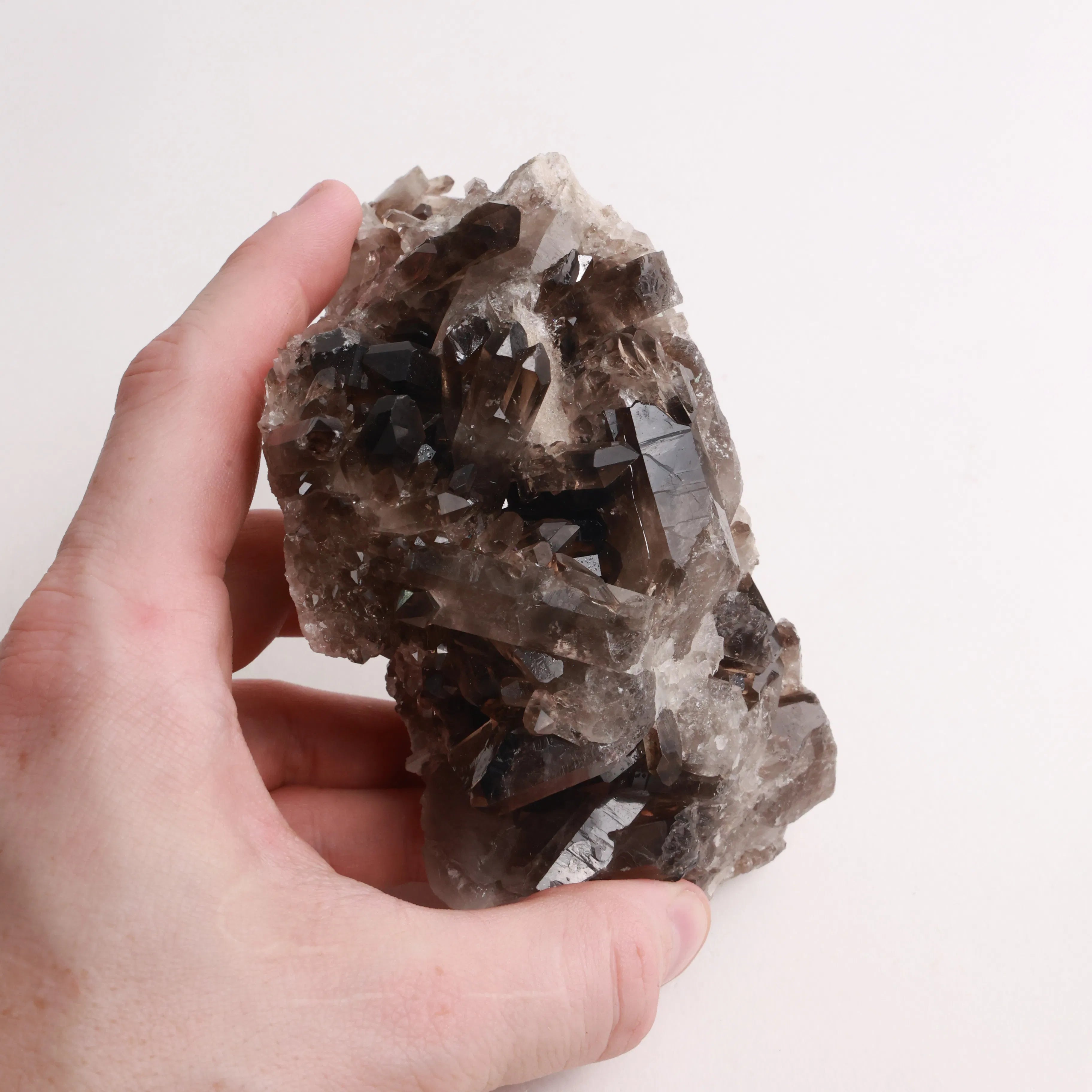 Raw Smoky Quartz Clusters — Natural Crystal Clusters