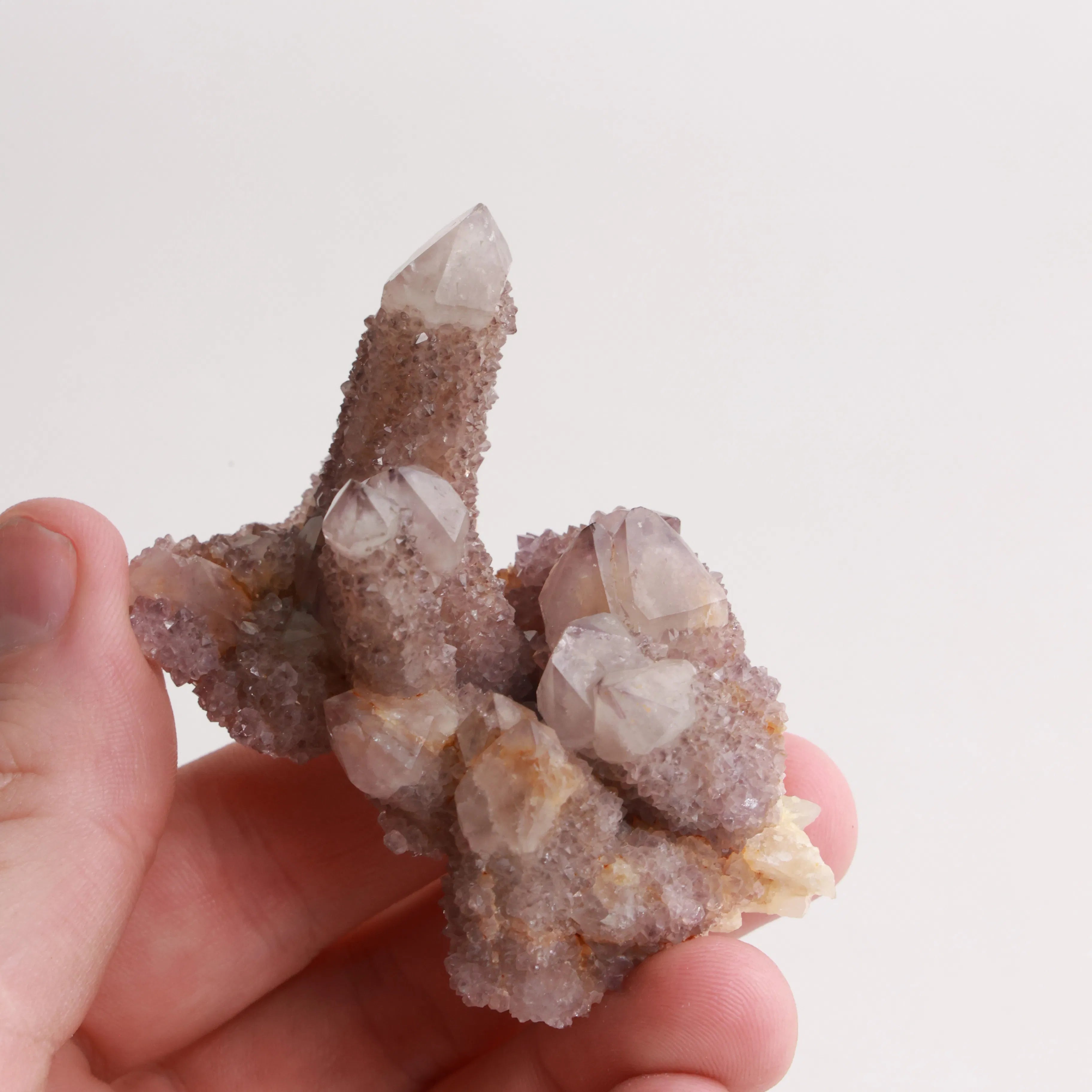 Spirit Quartz Clusters — Raw Amethyst Cactus Quartz (Exact Pieces)