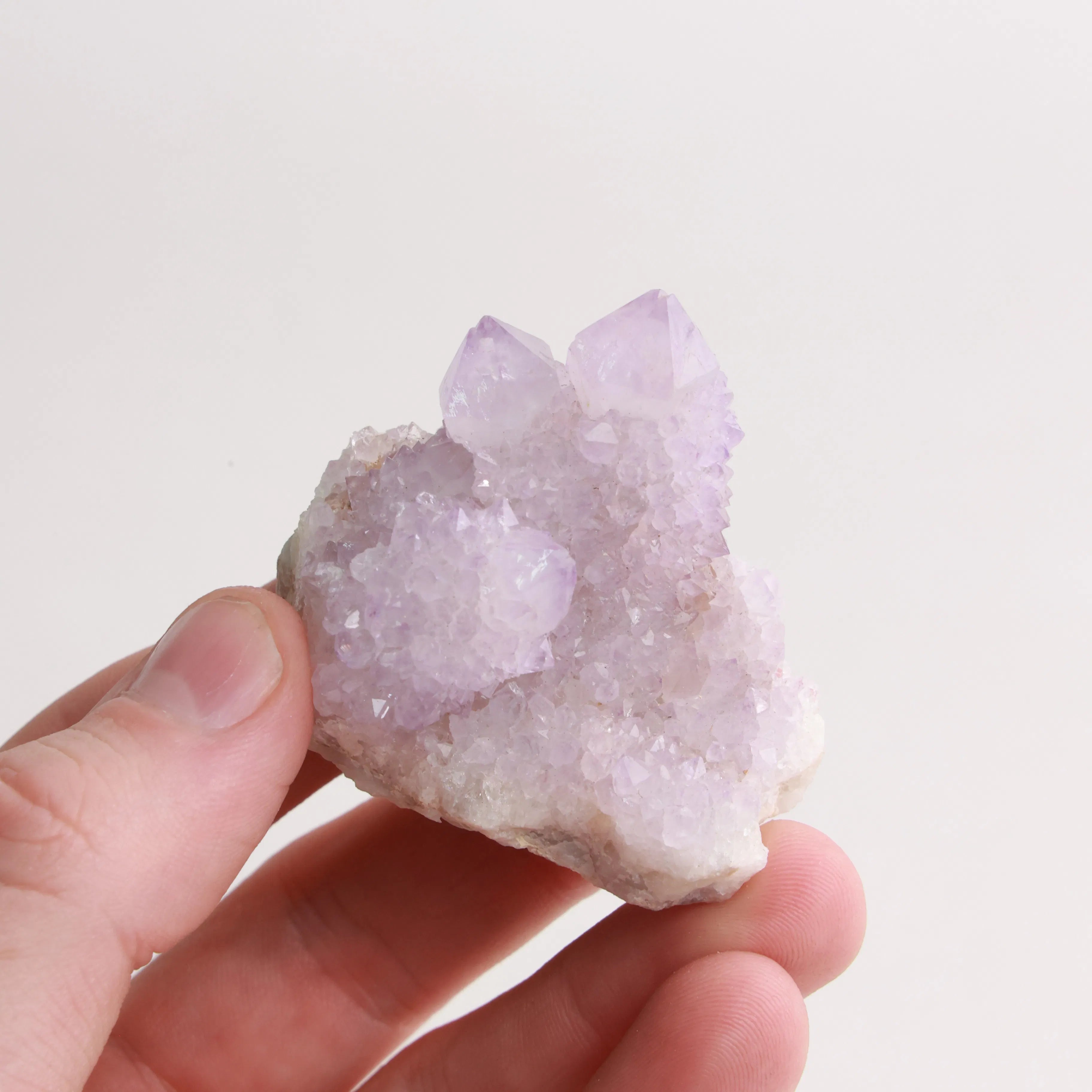 Spirit Quartz Clusters — Raw Amethyst Cactus Quartz (Exact Pieces)