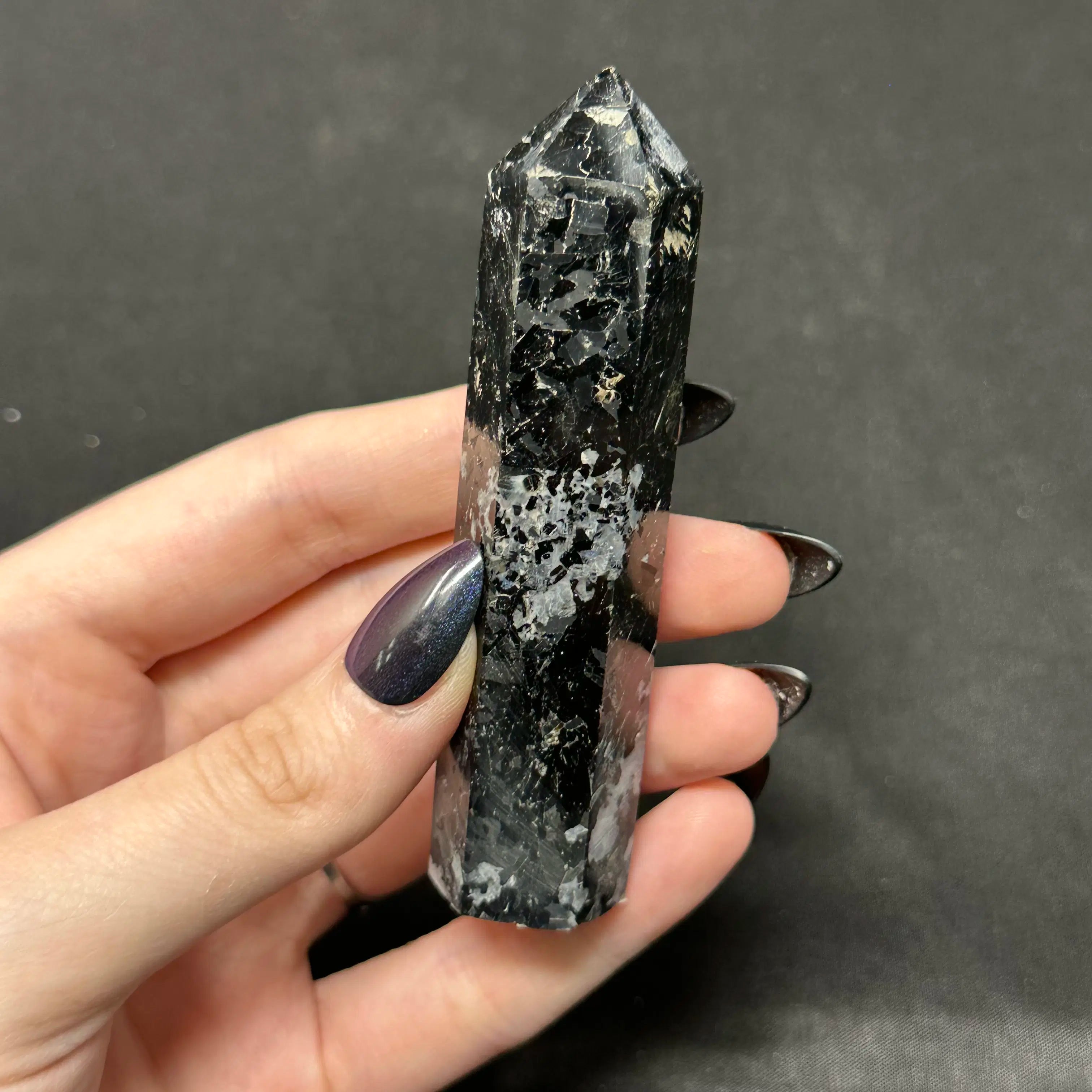 Rainbow Moonstone with Tourmaline | Flash & Natural Inclusions