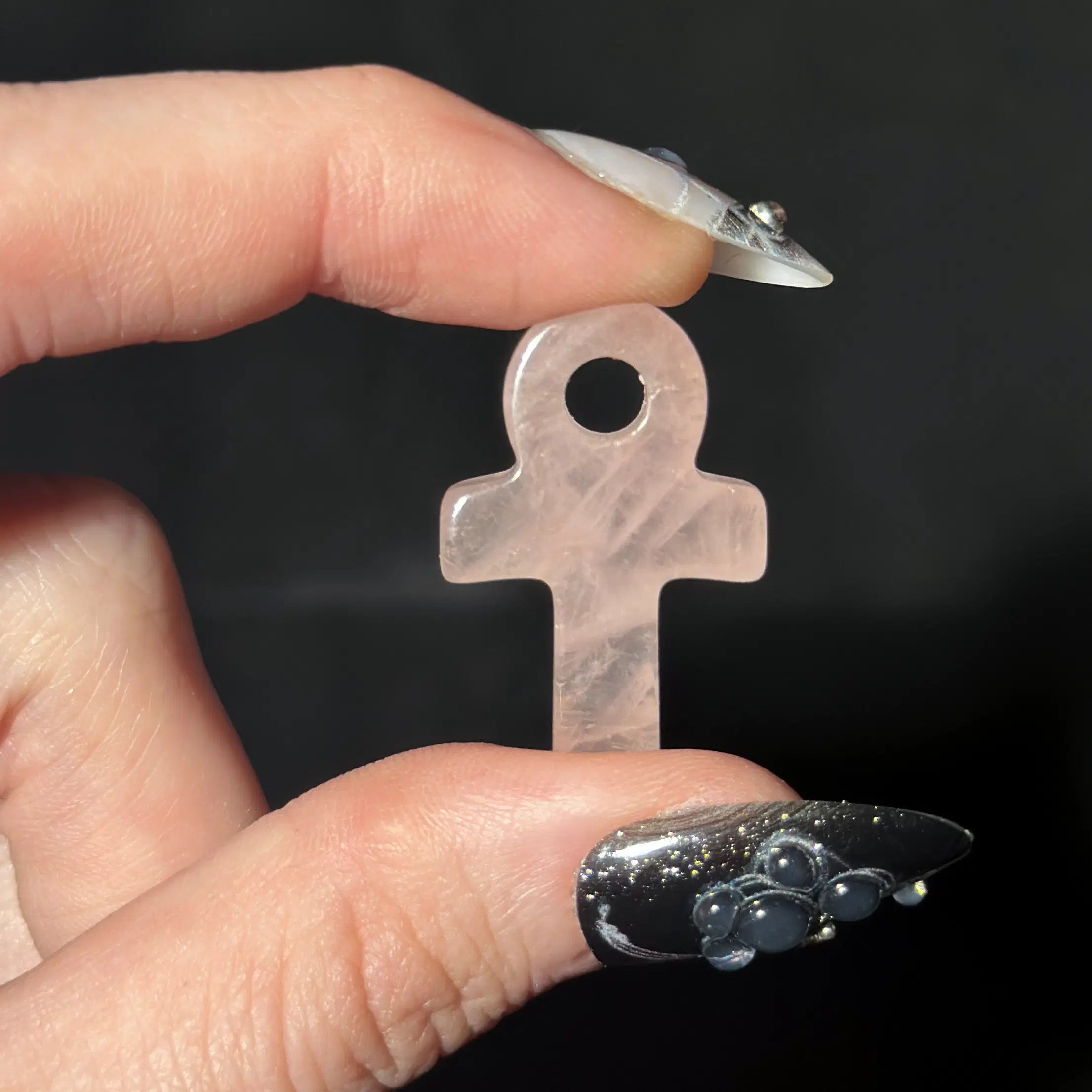 Sacred Symbol Stone Carvings — Trinity Knot & Ankh (Intuitively Chosen)