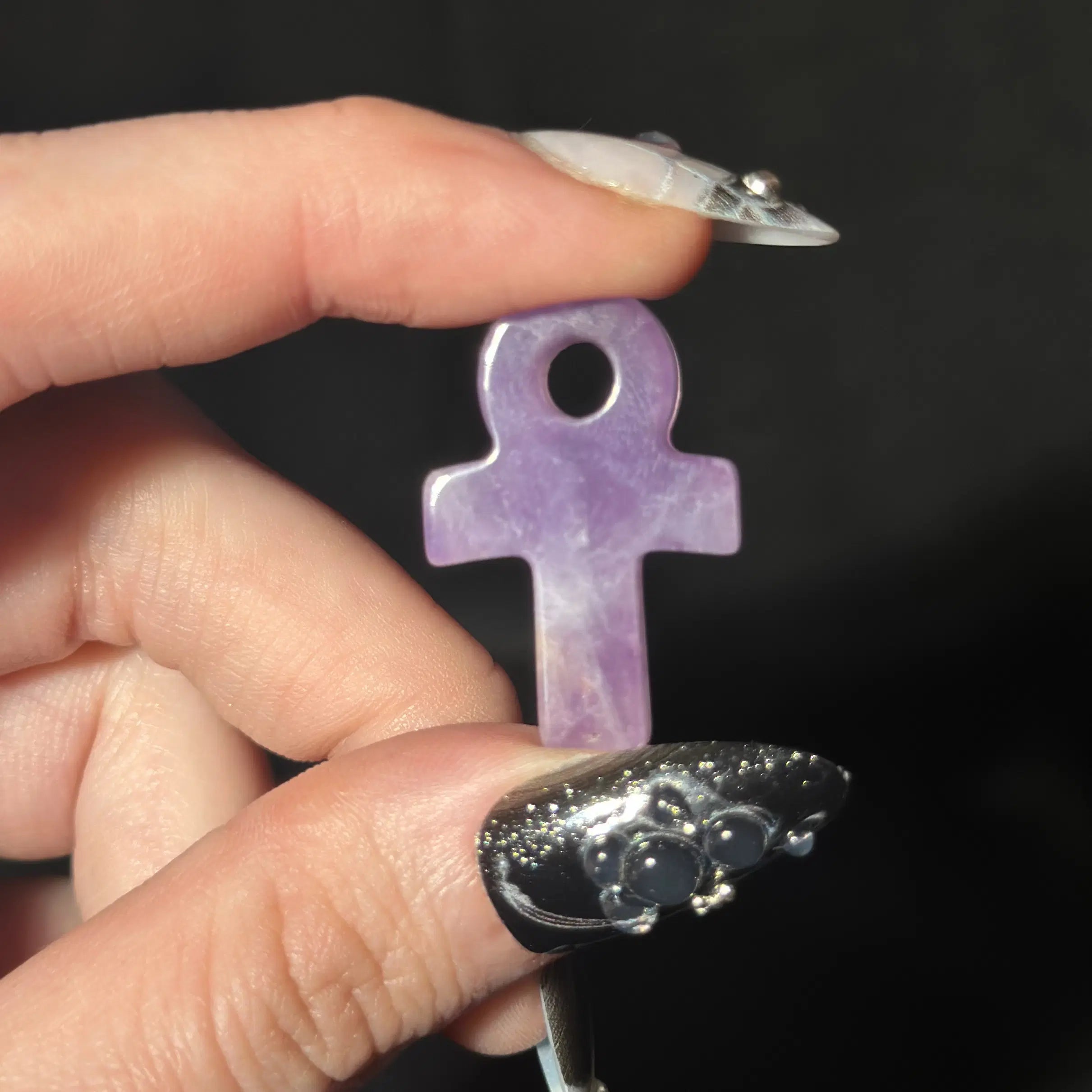 Sacred Symbol Stone Carvings — Trinity Knot & Ankh (Intuitively Chosen)