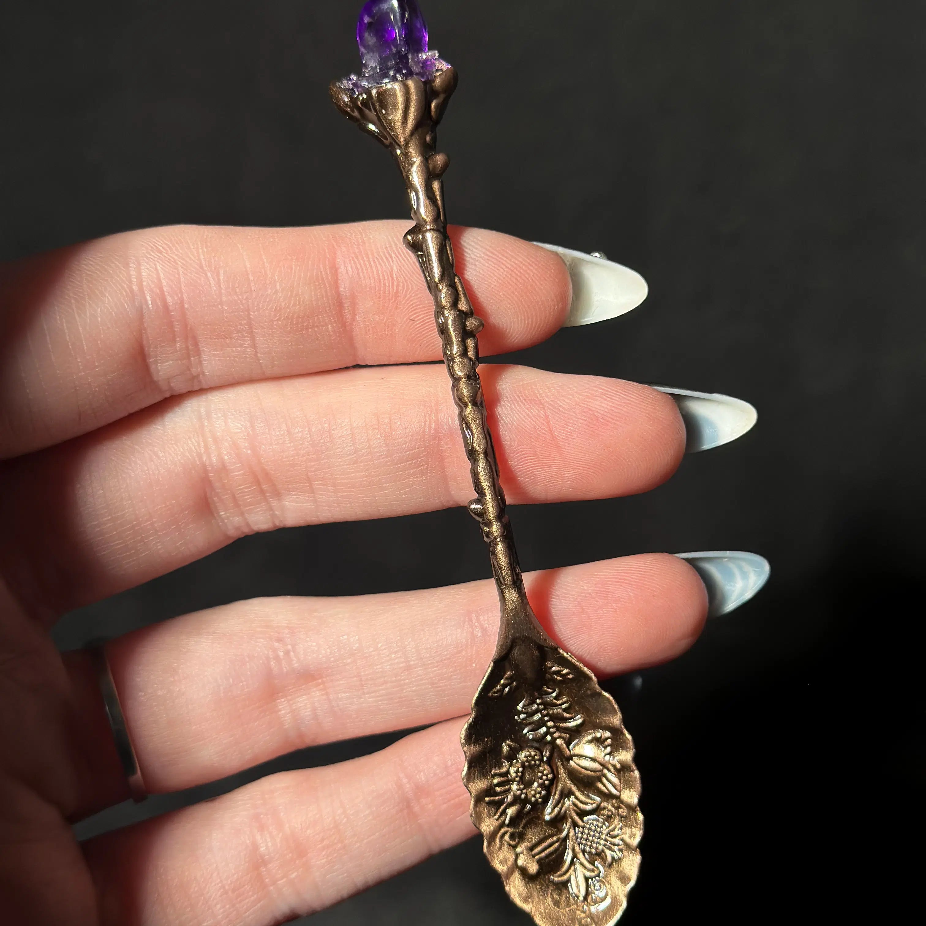 Crystal Ritual Spoon | Altar, Herbs & Spellwork