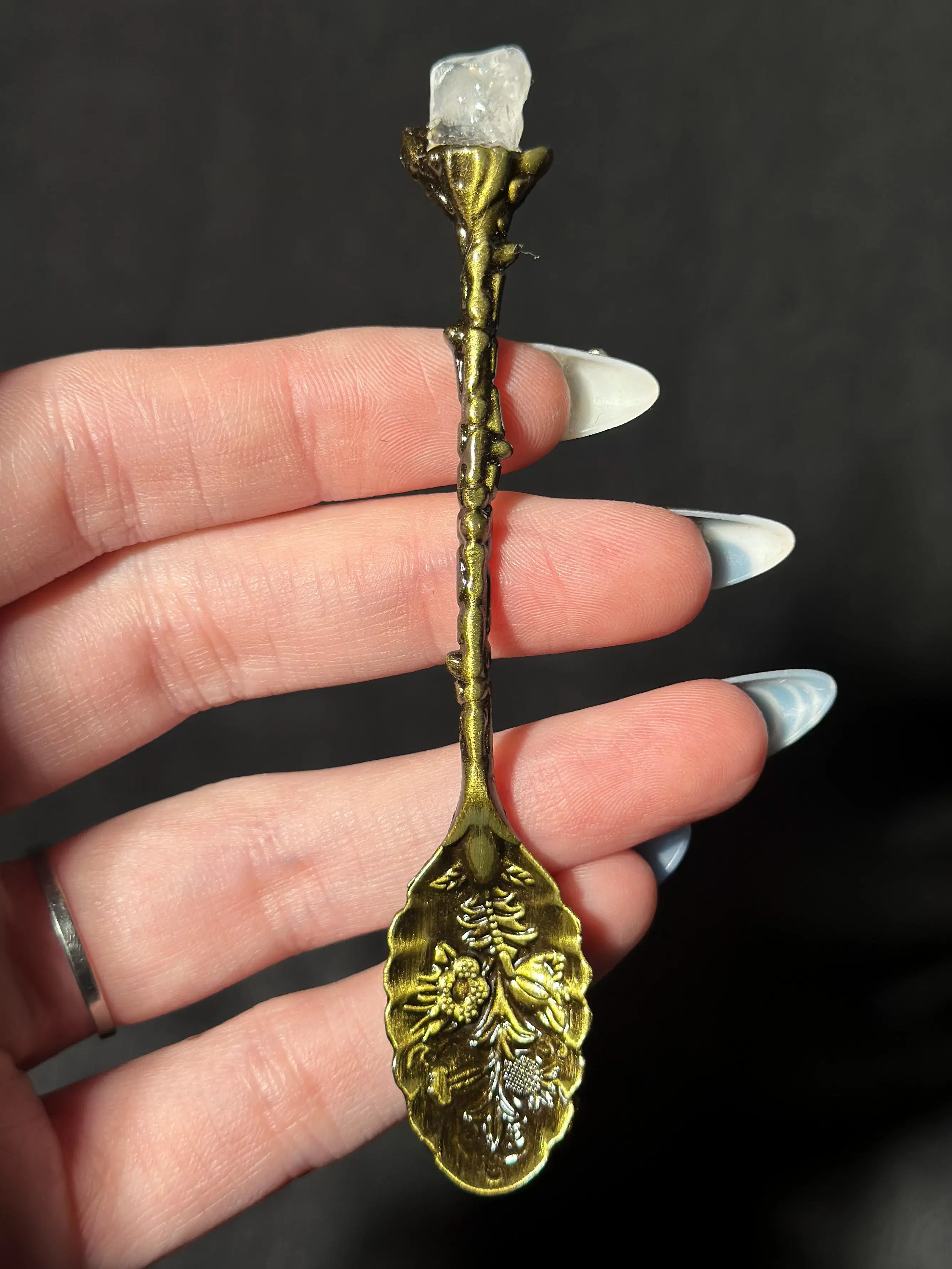 Crystal Ritual Spoon | Altar, Herbs & Spellwork