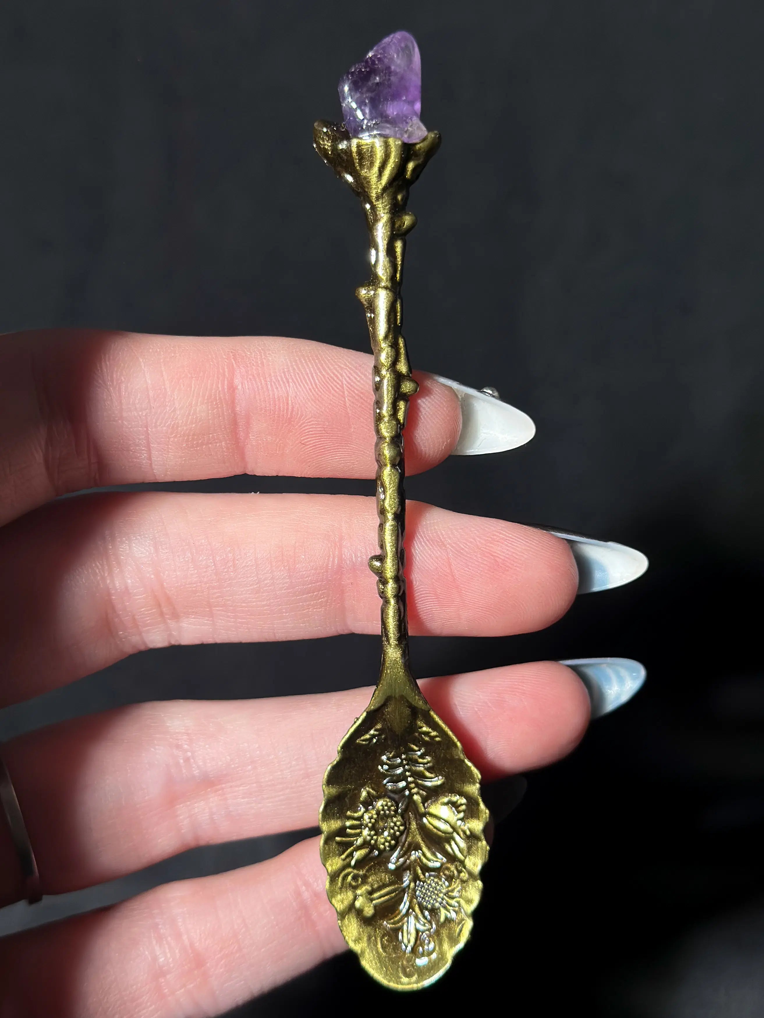 Crystal Ritual Spoon | Altar, Herbs & Spellwork