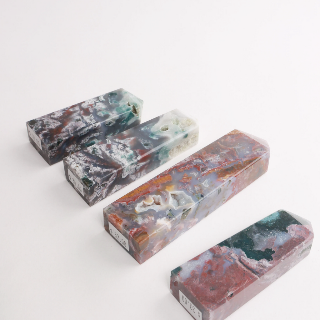 Ocean Jasper Moons, Towers, Leaves & Hearts | Choose Yours