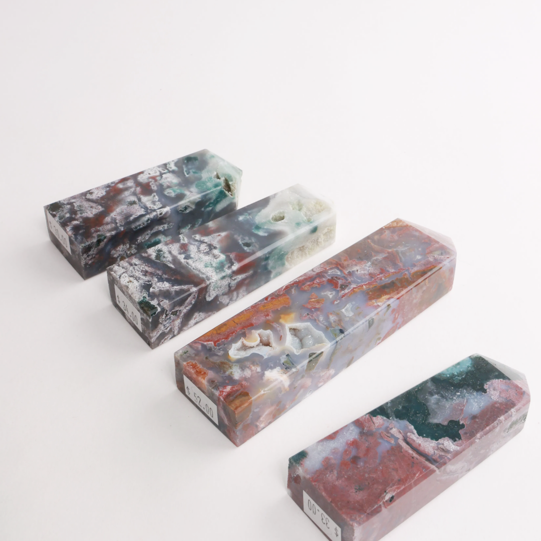 Ocean Jasper Moons, Towers, Leaves & Hearts | Choose Yours