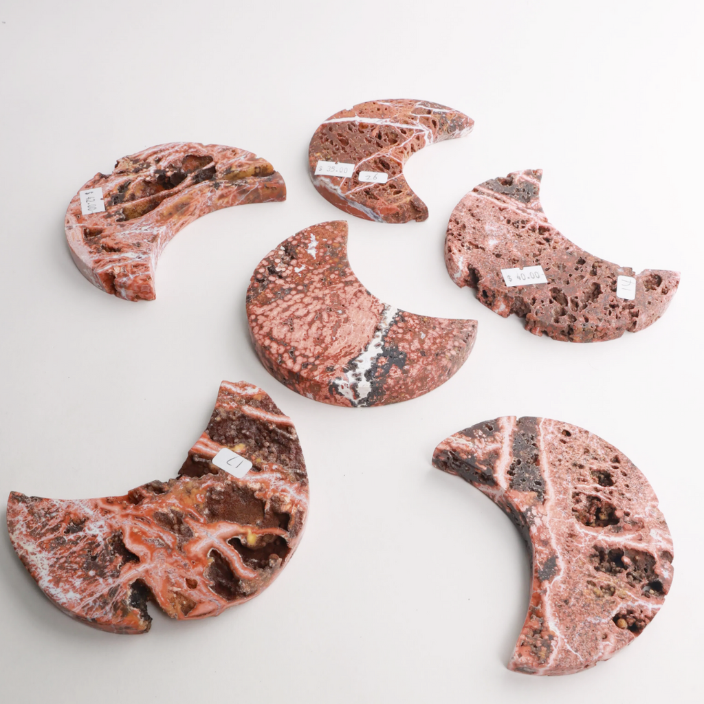 Ocean Jasper Moons, Towers, Leaves & Hearts | Choose Yours
