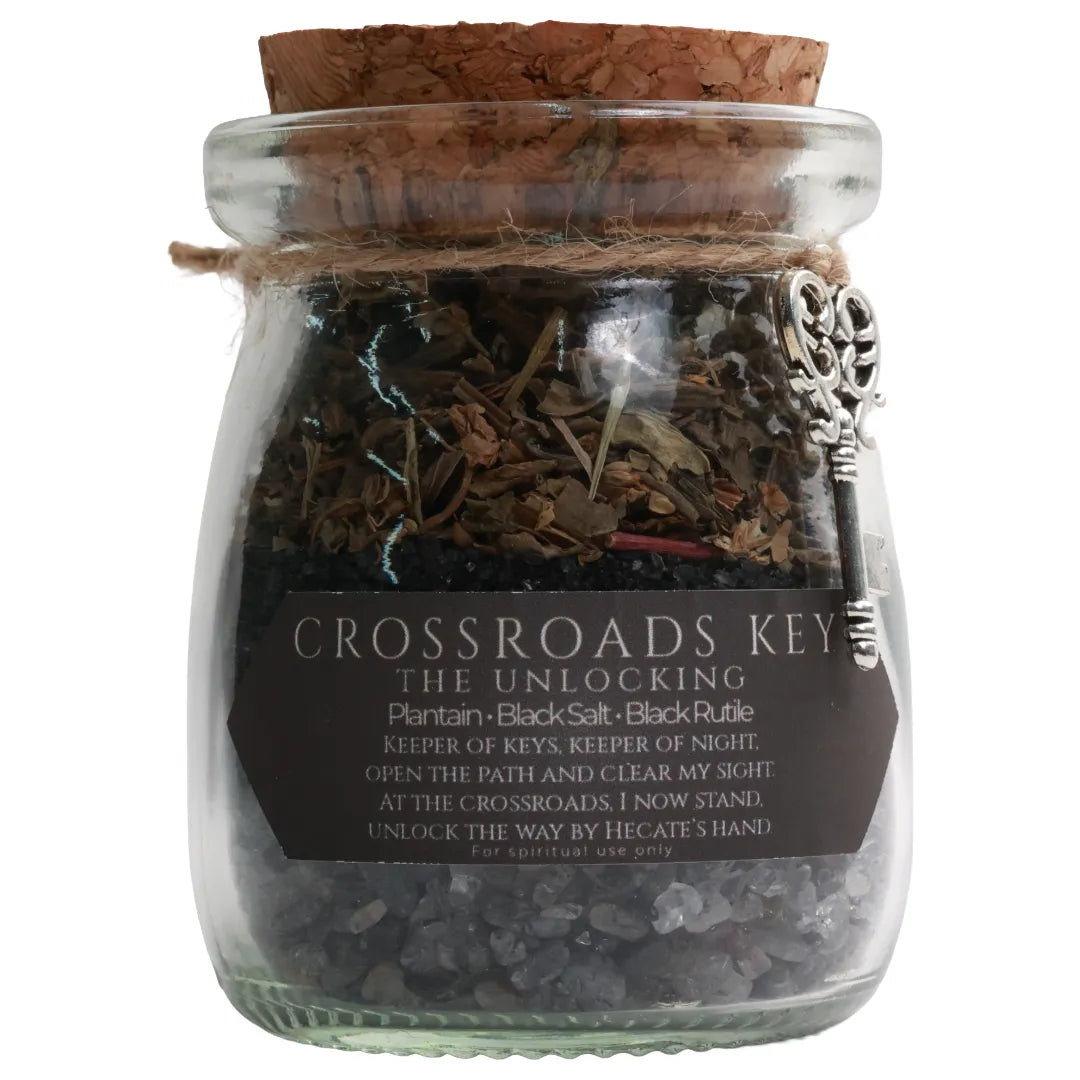 Handmade Spell Jar Charms | Crystal & Herb Intention Jars