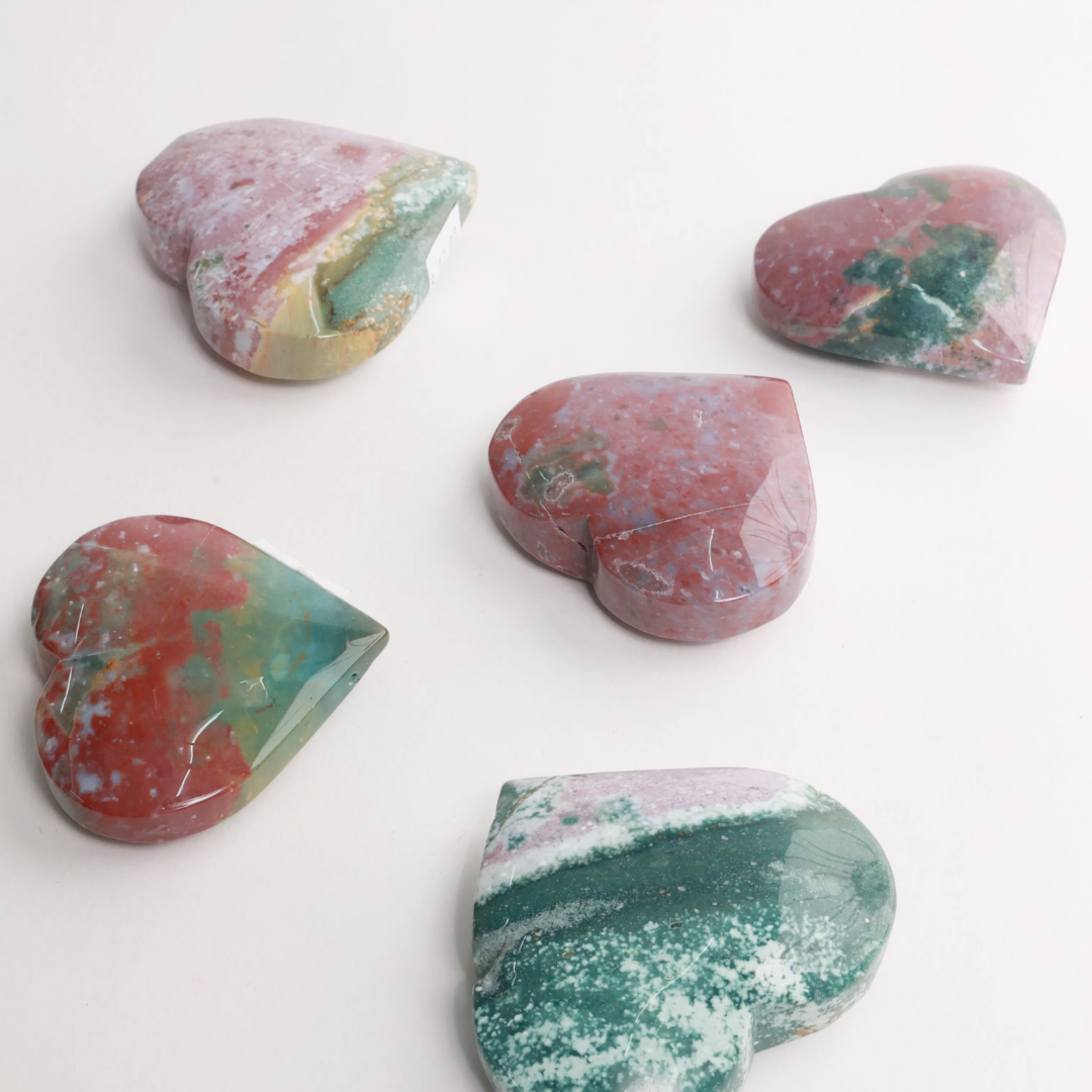 Ocean Jasper Moons, Towers, Leaves & Hearts | Choose Yours