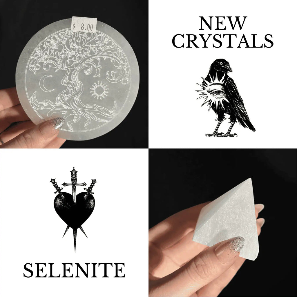 Selenite — Towers, Charging Bowls, Sticks & Plates